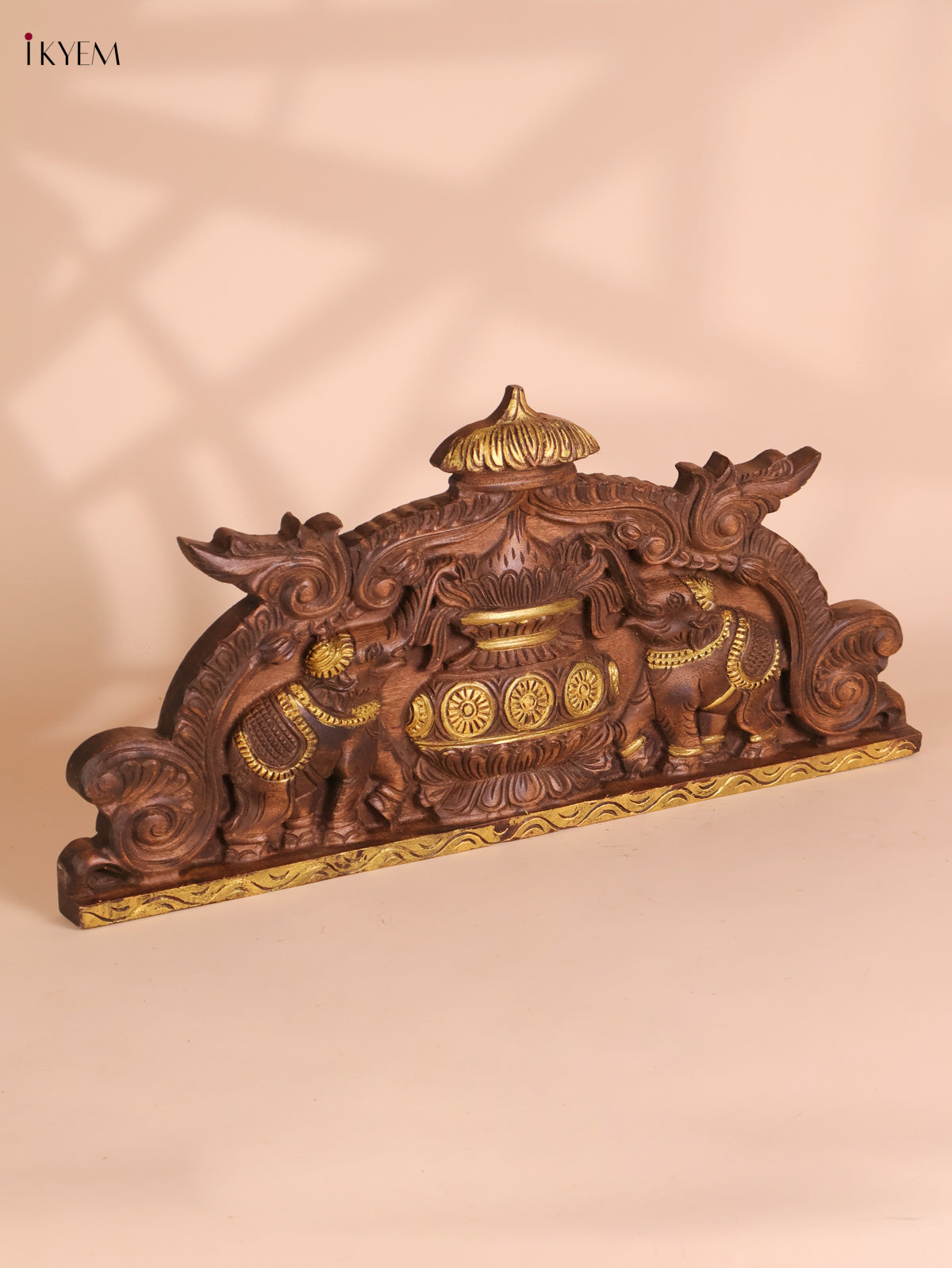 Wooden Hand Carved Kalasam Panels (12x24)