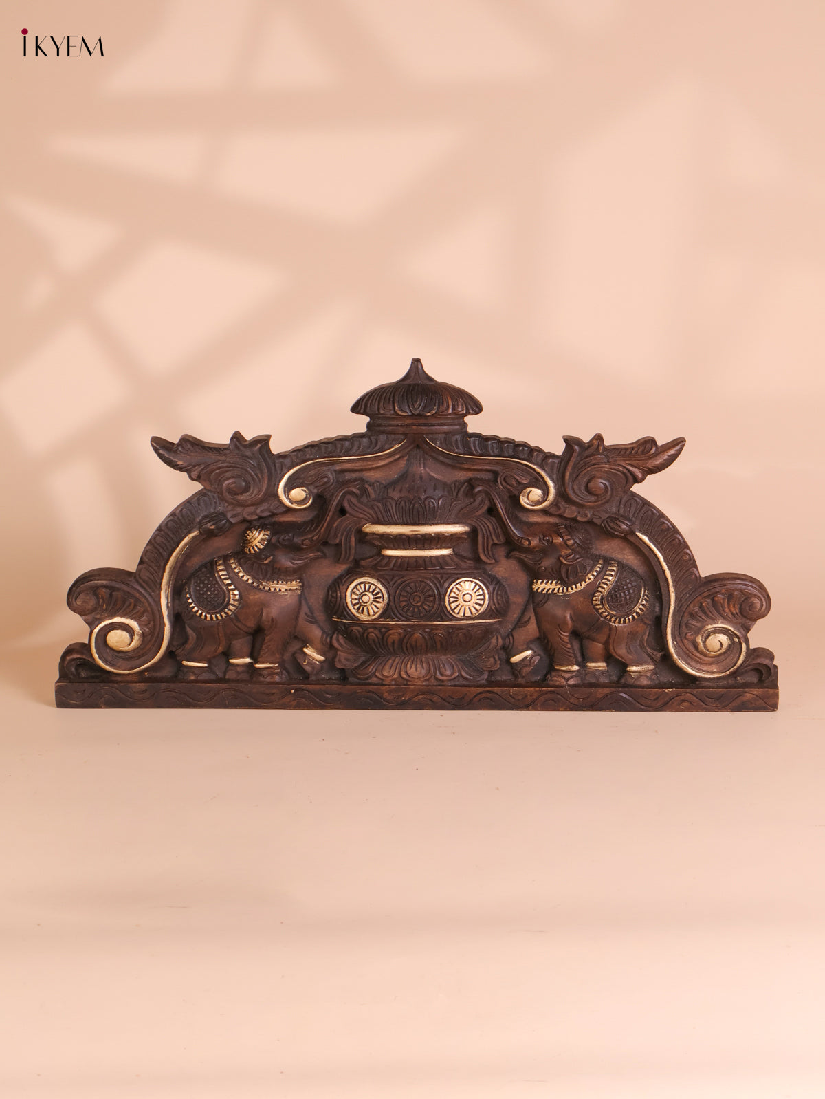 Wooden Hand Carved Kalasam Panels (12x24)