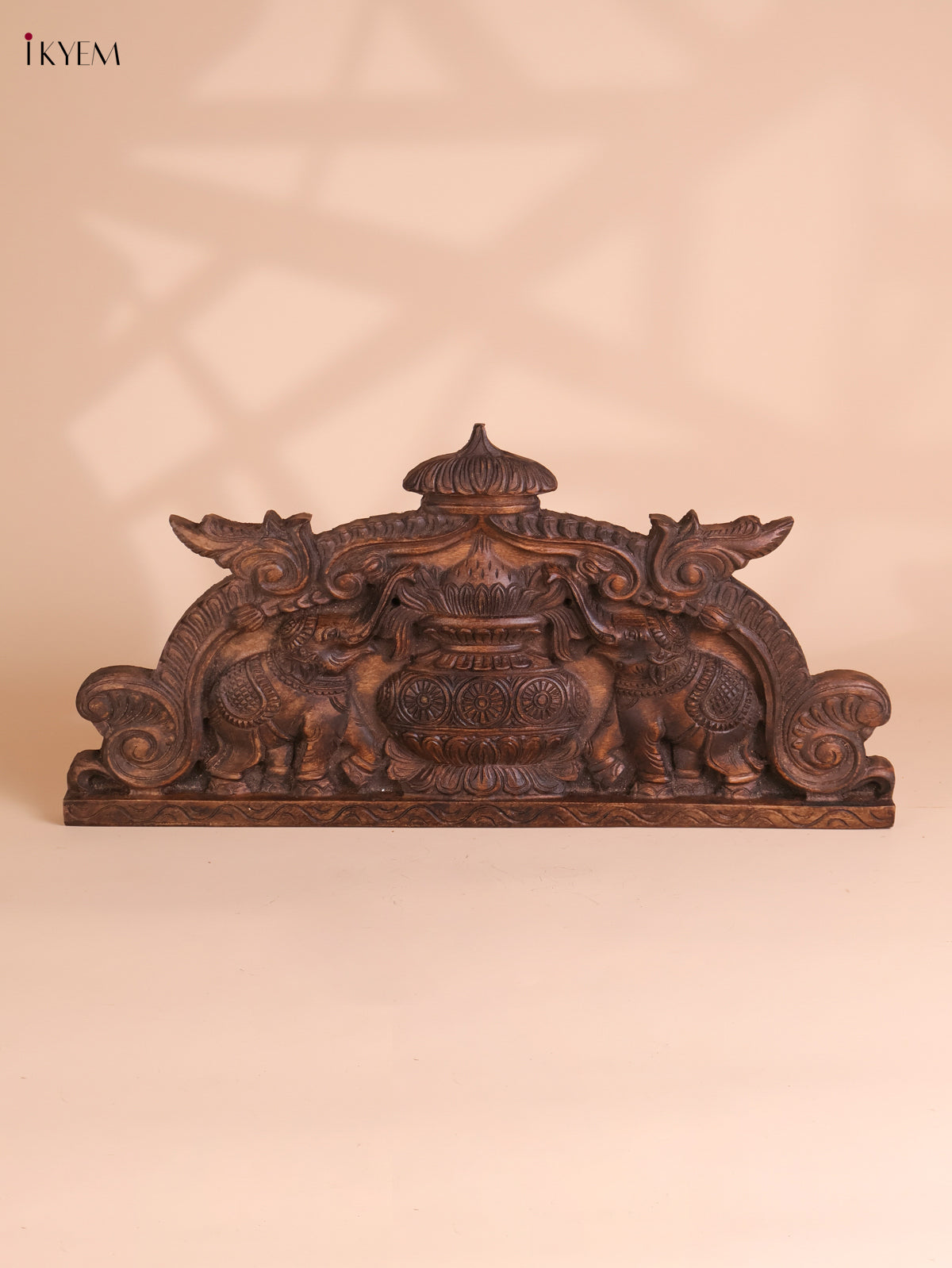 Wooden Hand Carved Kalasam Panels (12x24)