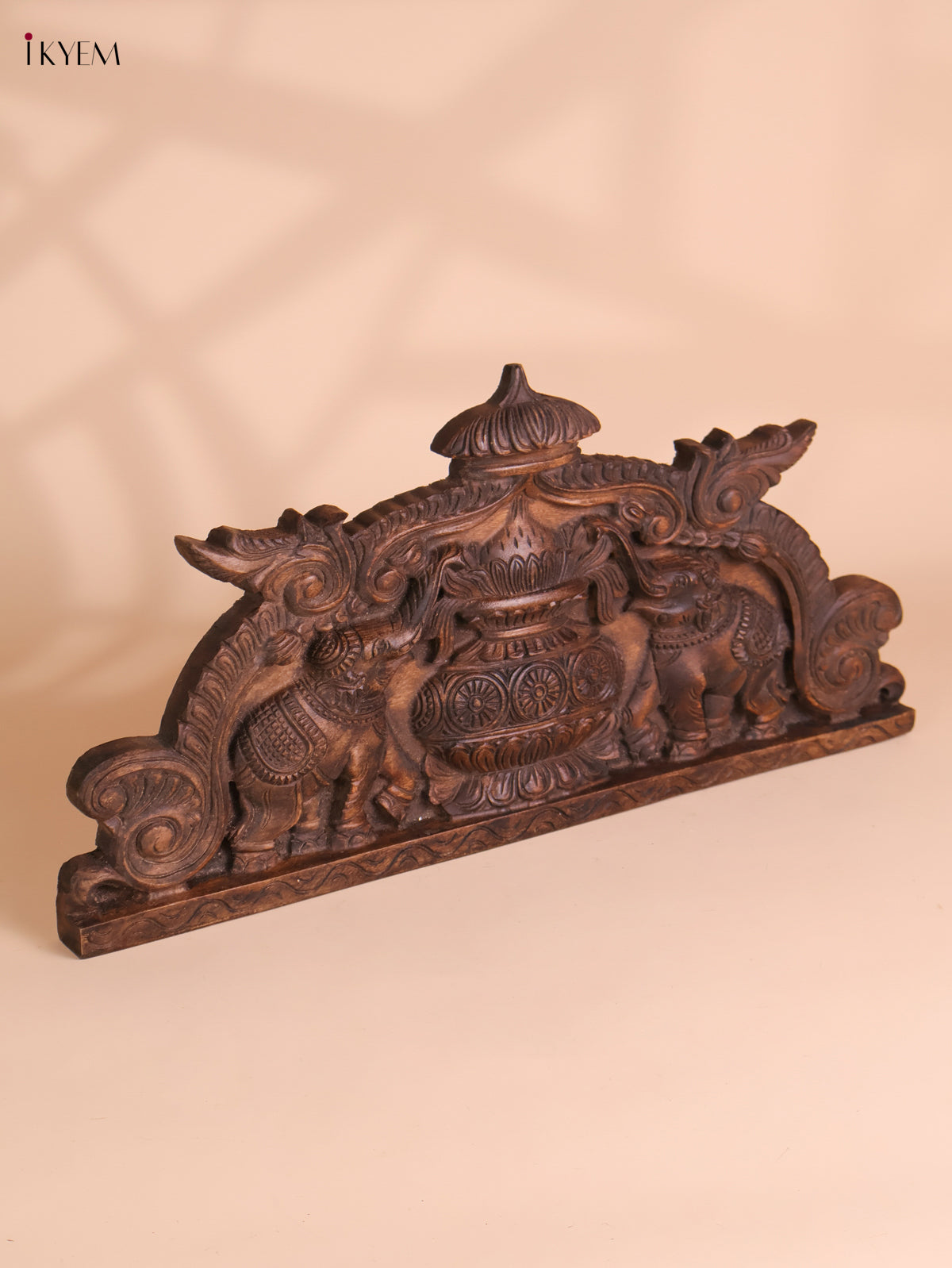 Wooden Hand Carved Kalasam Panels (12x24)