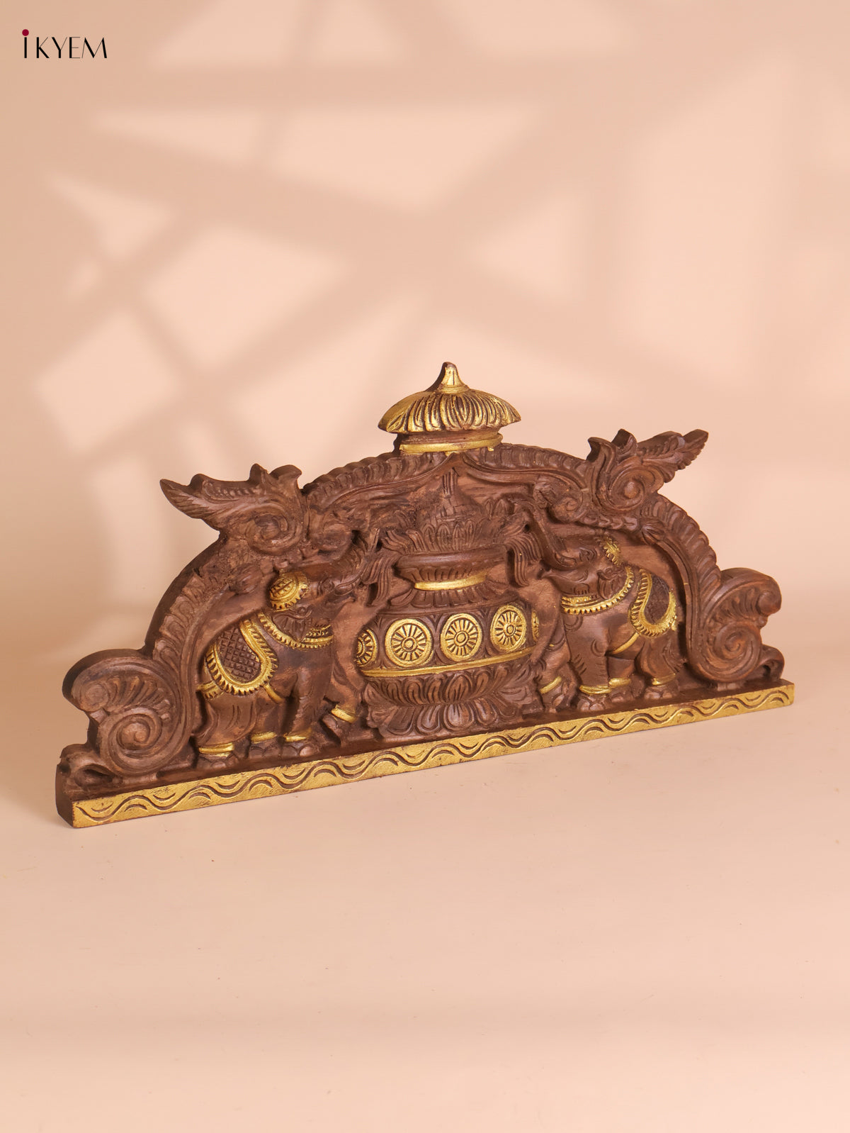 Wooden Hand Carved Kalasam Panels (12x24)