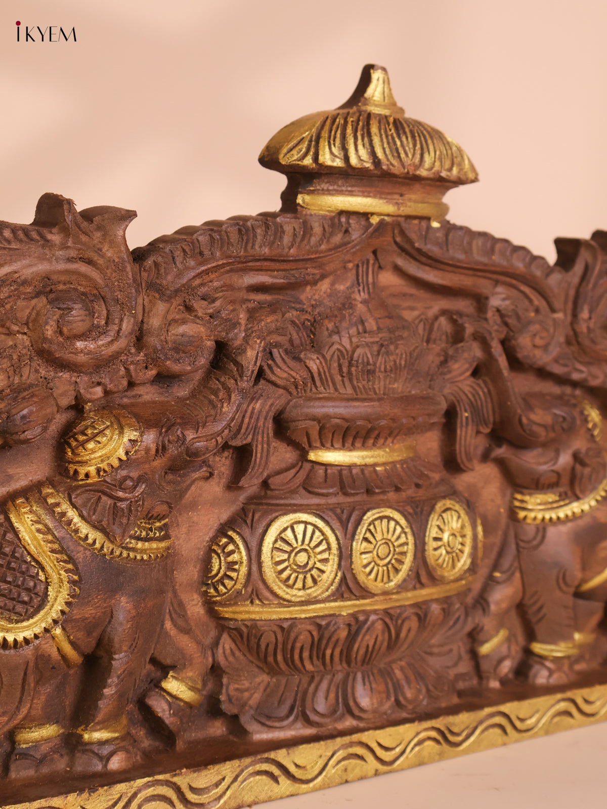 Wooden Hand Carved Kalasam Panels (12x24)