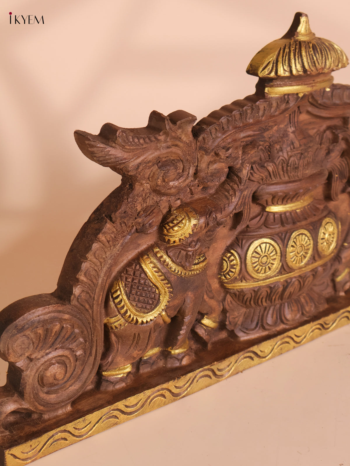 Wooden Hand Carved Kalasam Panels (12x24)