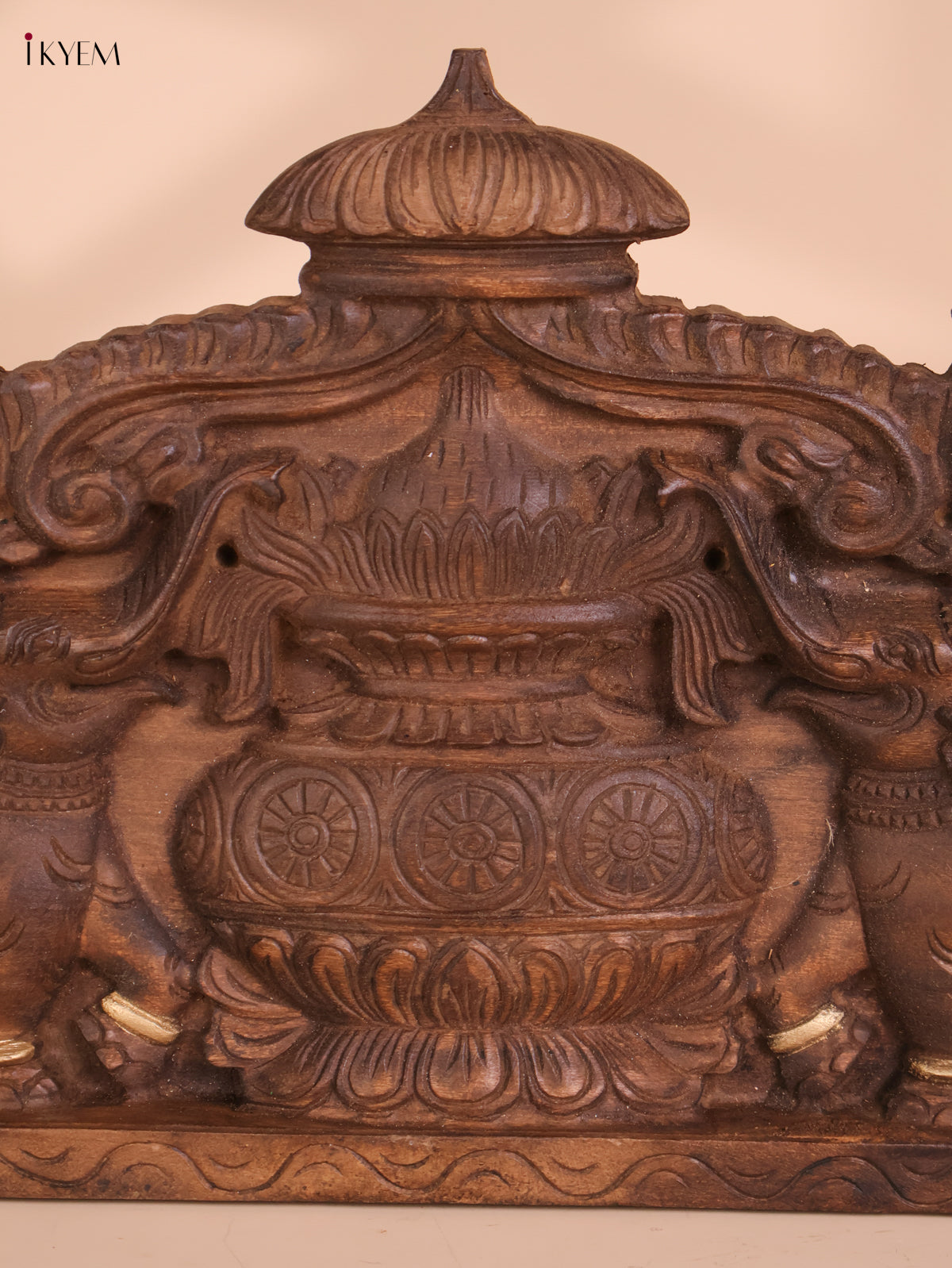 Wooden Hand Carved Kalasam Panels (12x24)