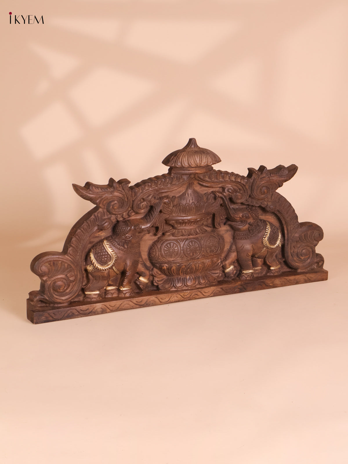 Wooden Hand Carved Kalasam Panels (12x24)