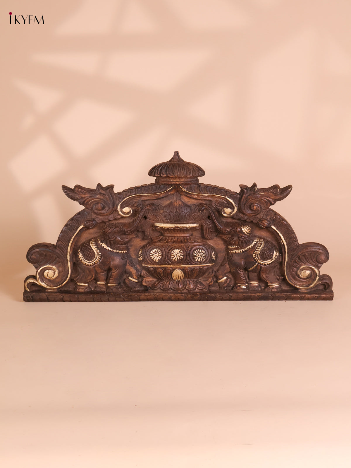 Wooden Hand Carved Kalasam Panels (12x24)