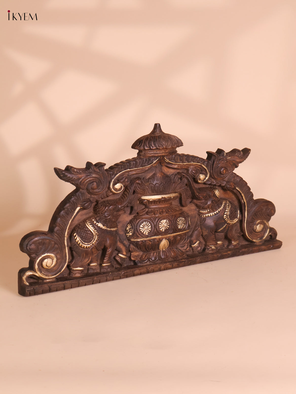 Wooden Hand Carved Kalasam Panels (12x24)