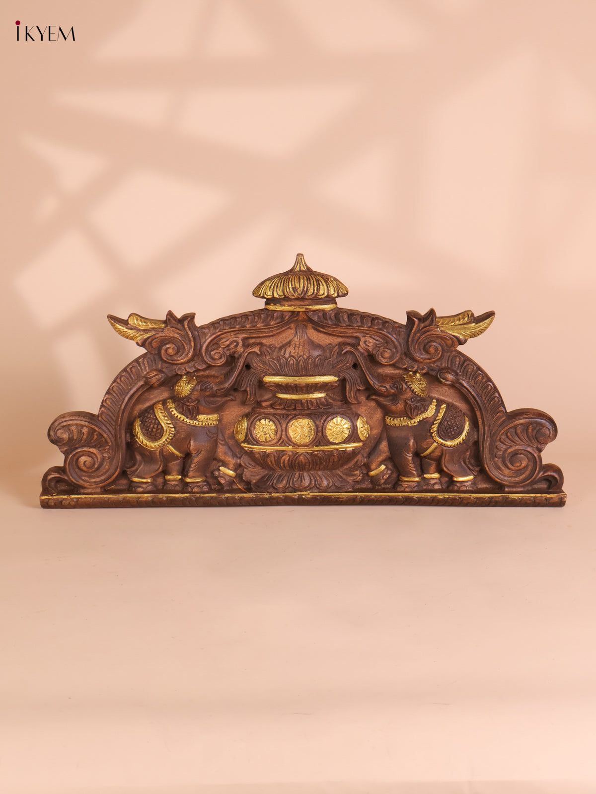 Wooden Hand Carved Kalasam Panels (12x24)