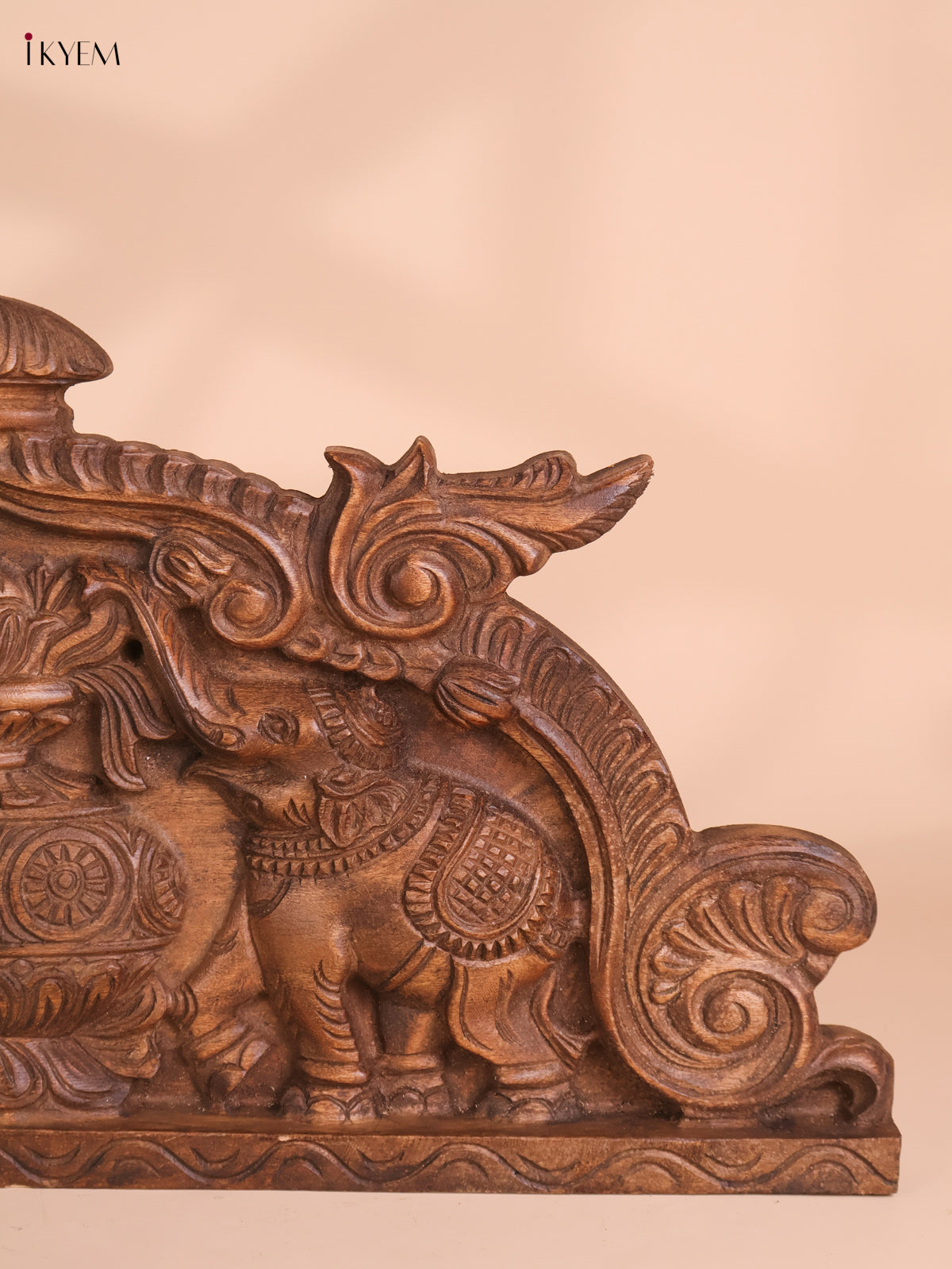 Wooden Hand Carved Kalasam Panels (12x24)