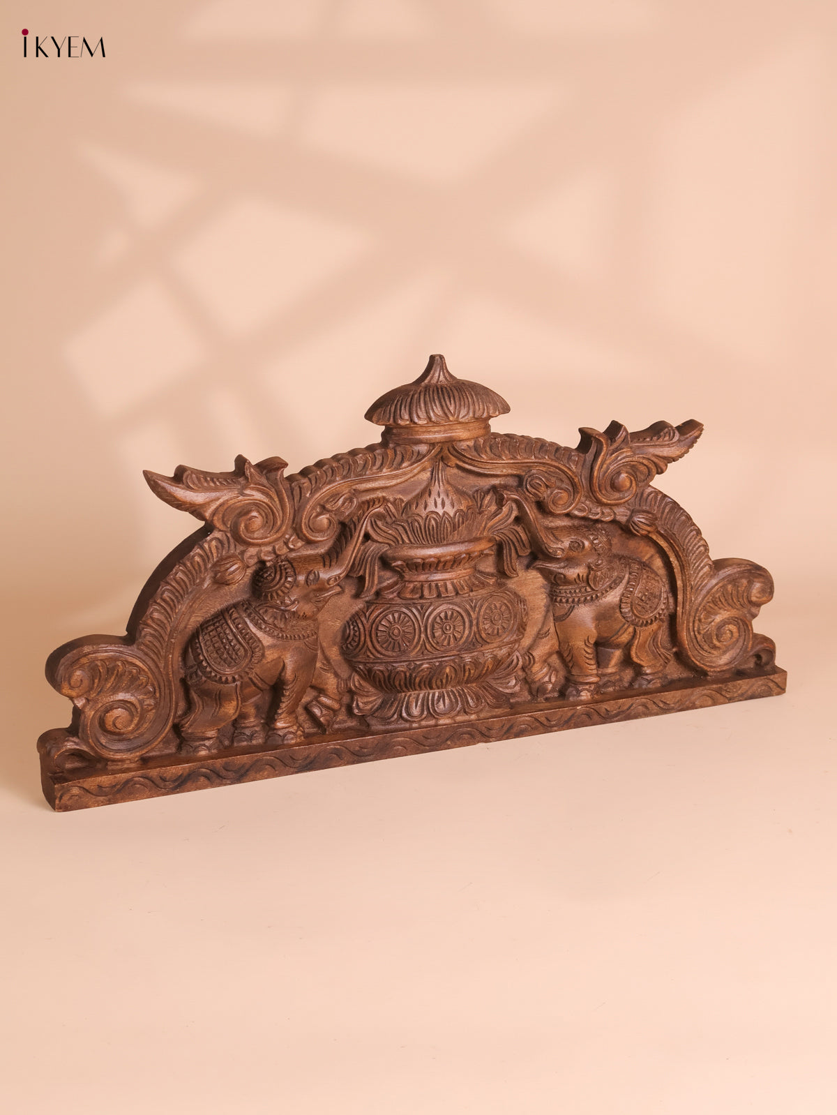 Wooden Hand Carved Kalasam Panels (12x24)
