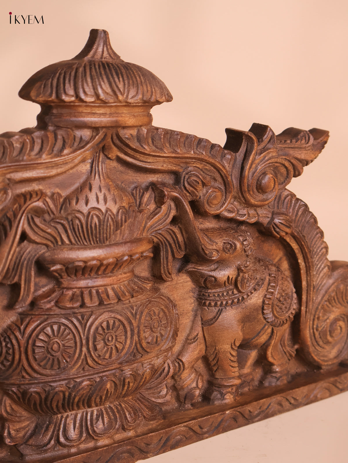 Wooden Hand Carved Kalasam Panels (12x24)