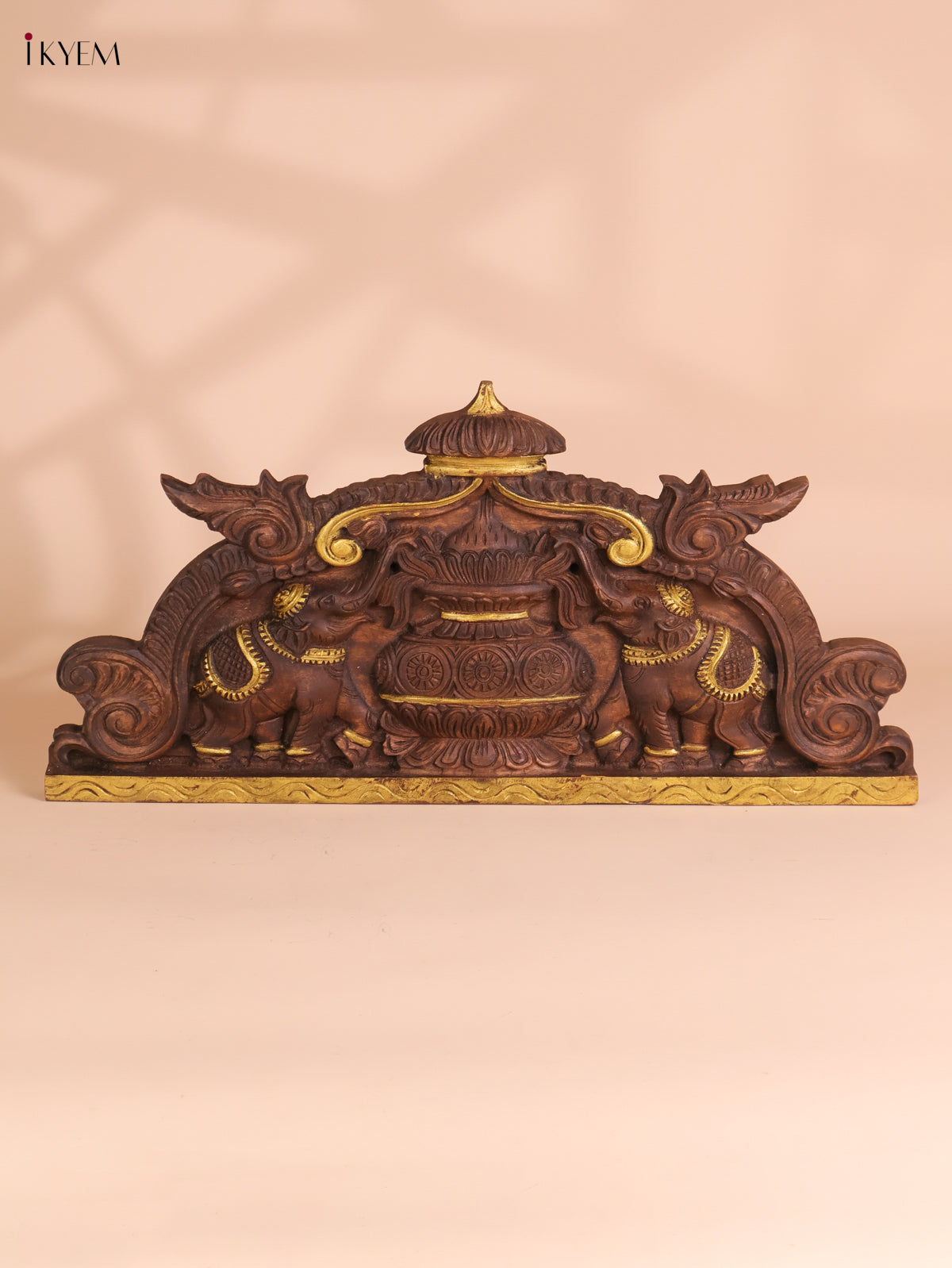 Wooden Hand Carved Kalasam Panels (12x24)