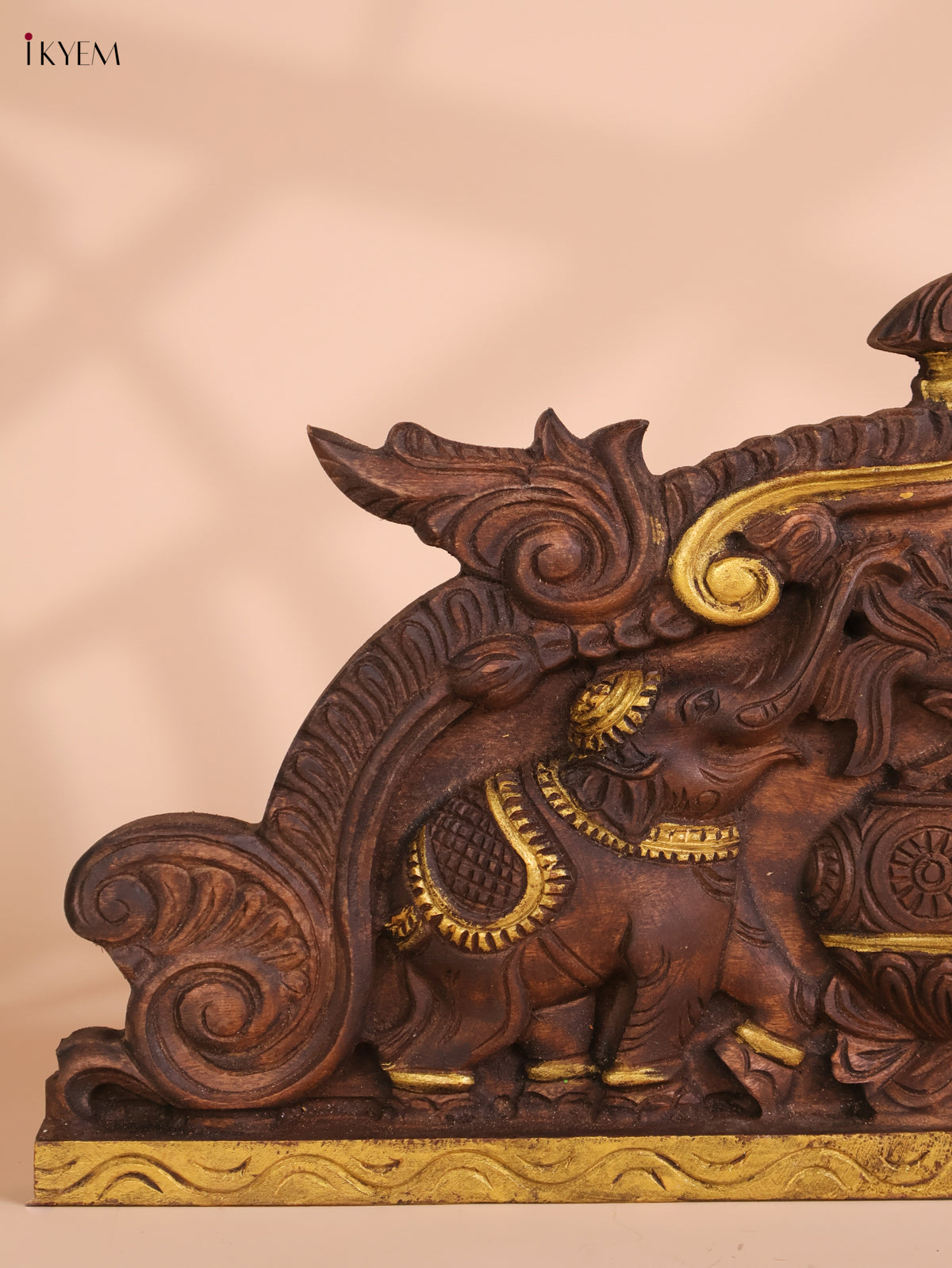 Wooden Hand Carved Kalasam Panels (12x24)
