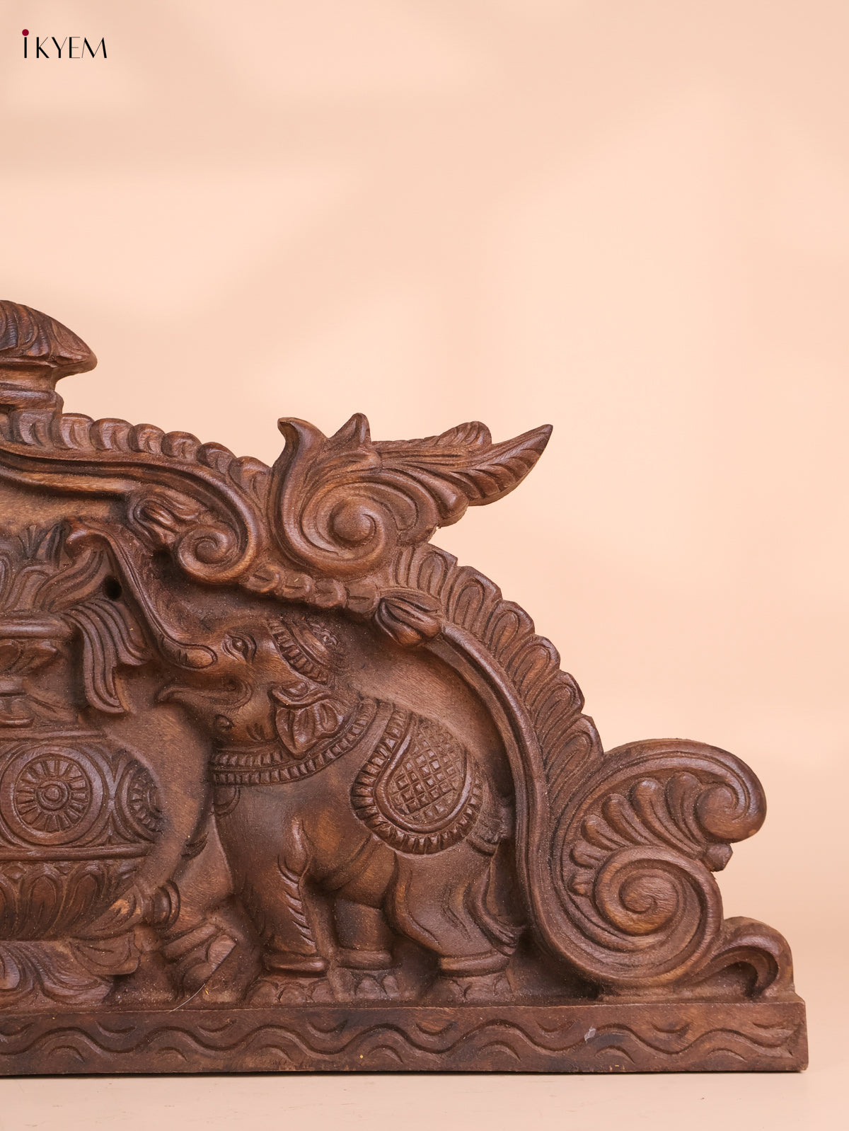 Wooden Hand Carved Kalasam Panels (12x24)