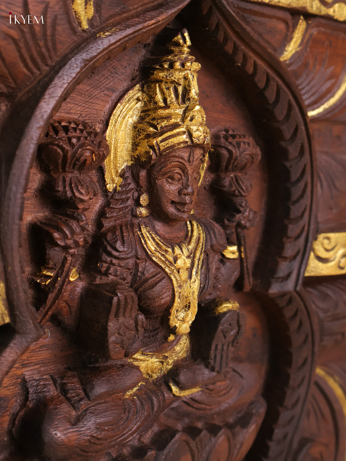 Wooden Hand Carved Lakshmi Gopuram (16x24)