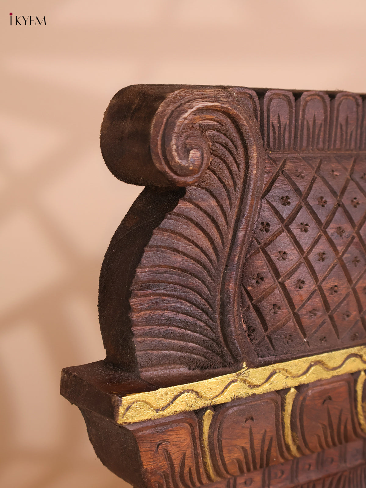 Wooden Hand Carved Lakshmi Gopuram (16x24)