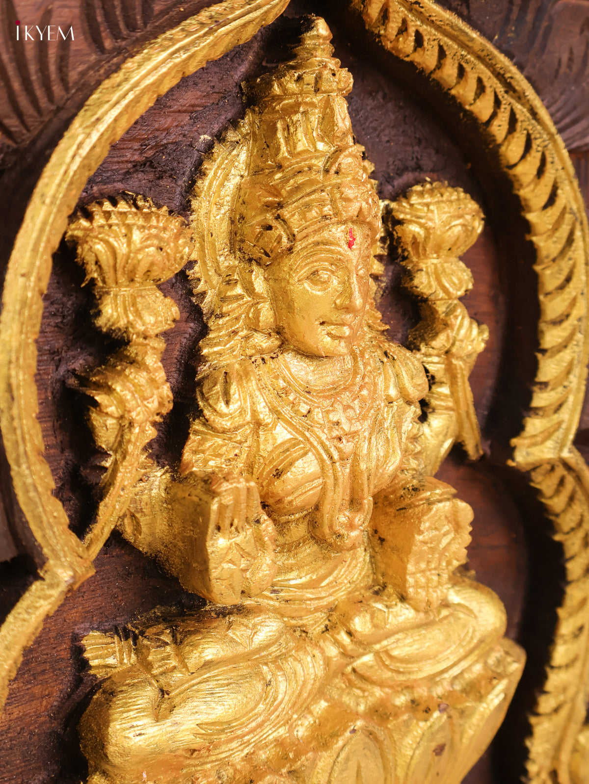 Wooden Hand Carved Lakshmi Gopuram (16x24)