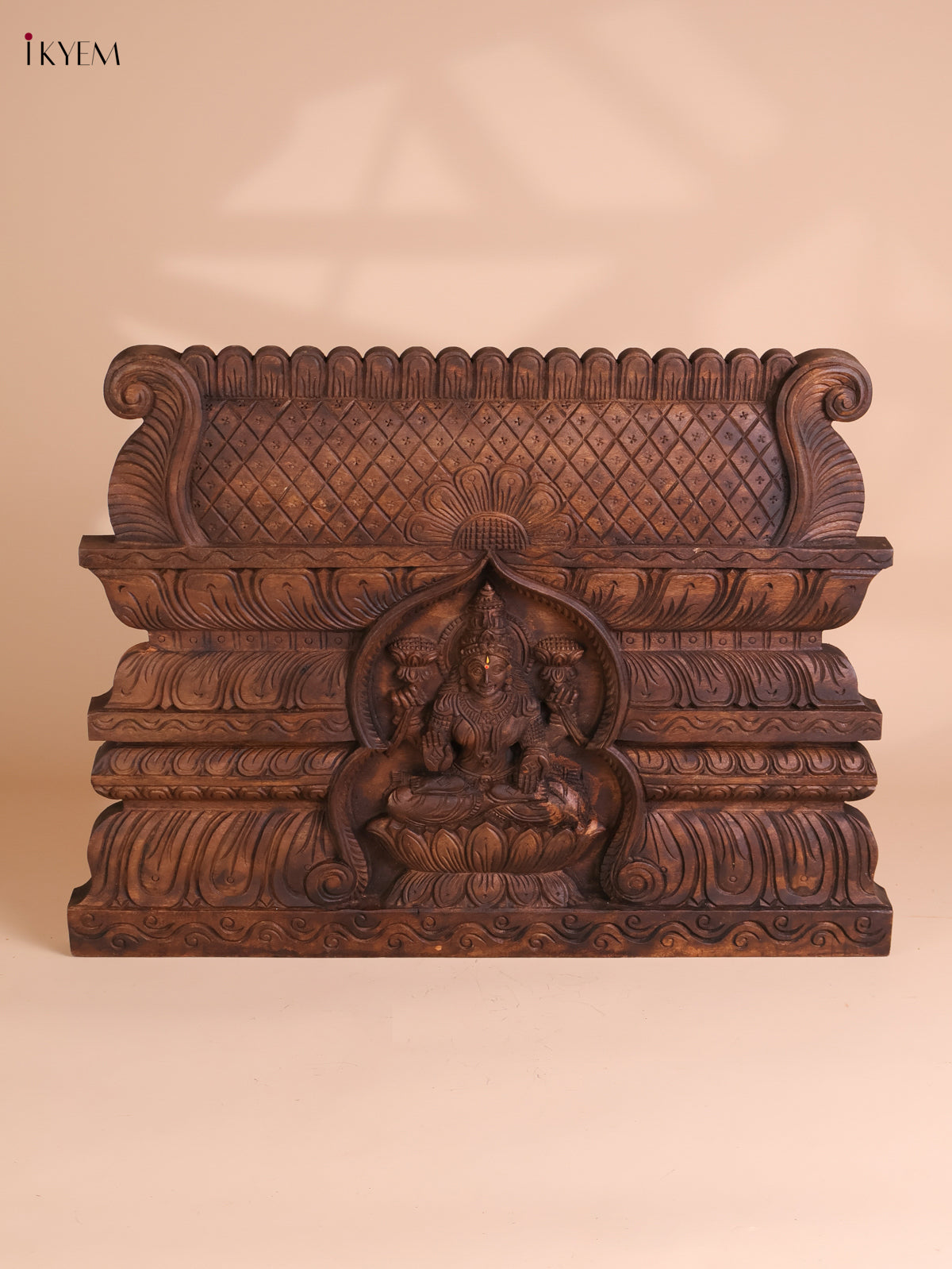 Wooden Hand Carved Lakshmi Gopuram (16x24)