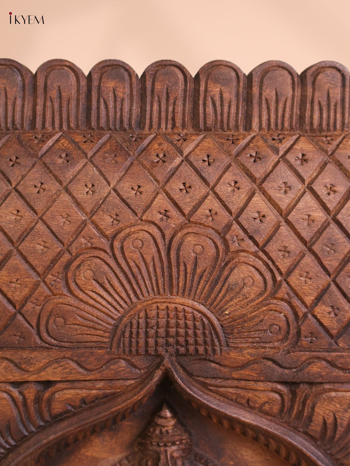 Wooden Hand Carved Lakshmi Gopuram (16x24)