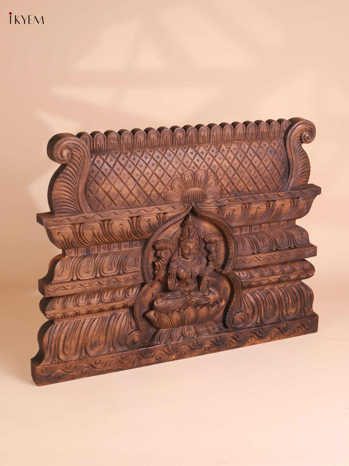 Wooden Hand Carved Lakshmi Gopuram (16x24)