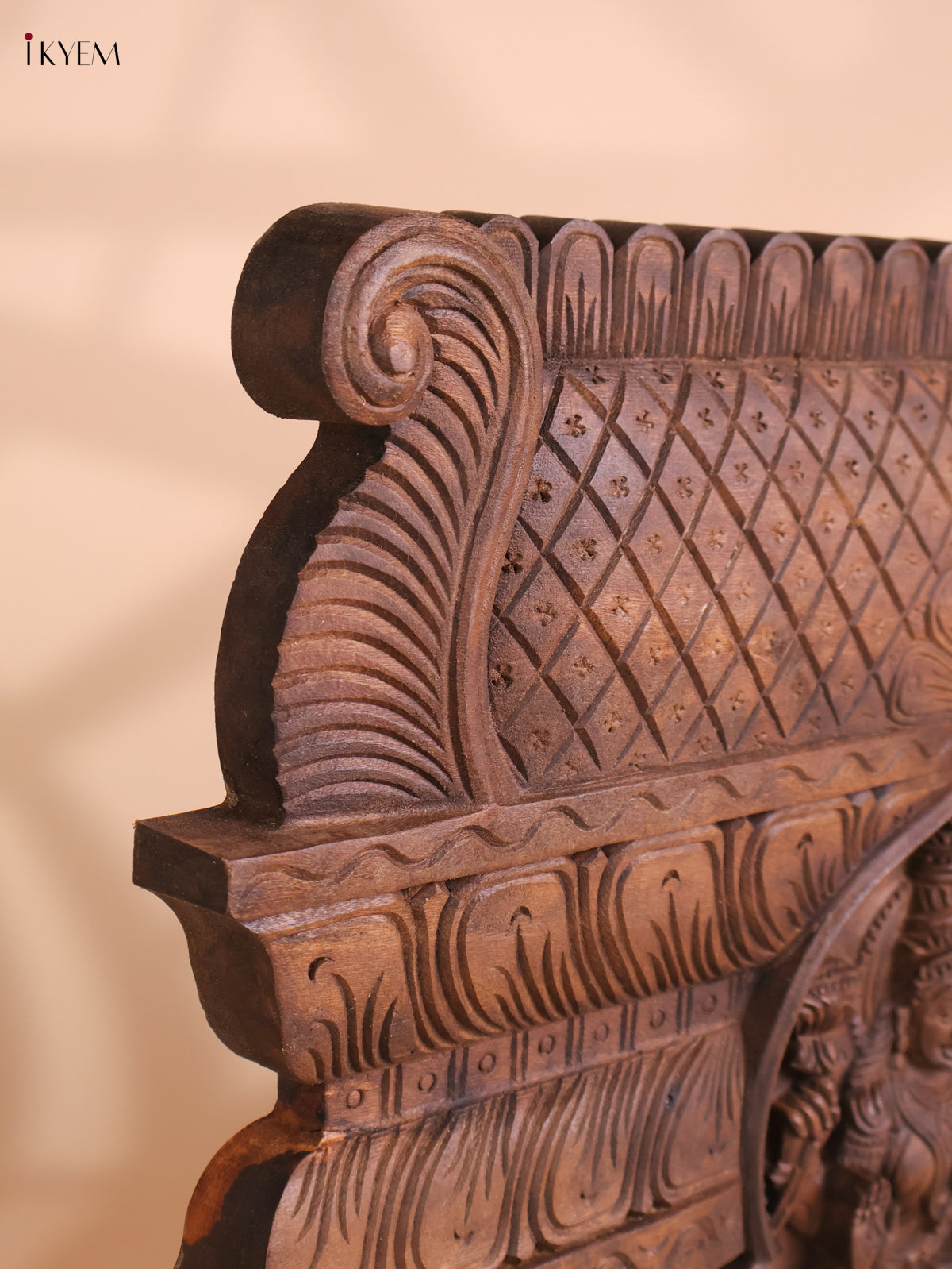 Wooden Hand Carved Lakshmi Gopuram (16x24)