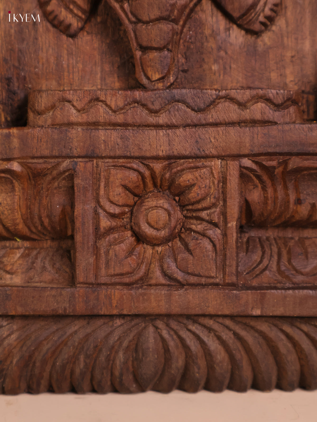 Wooden Hand Carved Kurma Avataram Panel (24x12)