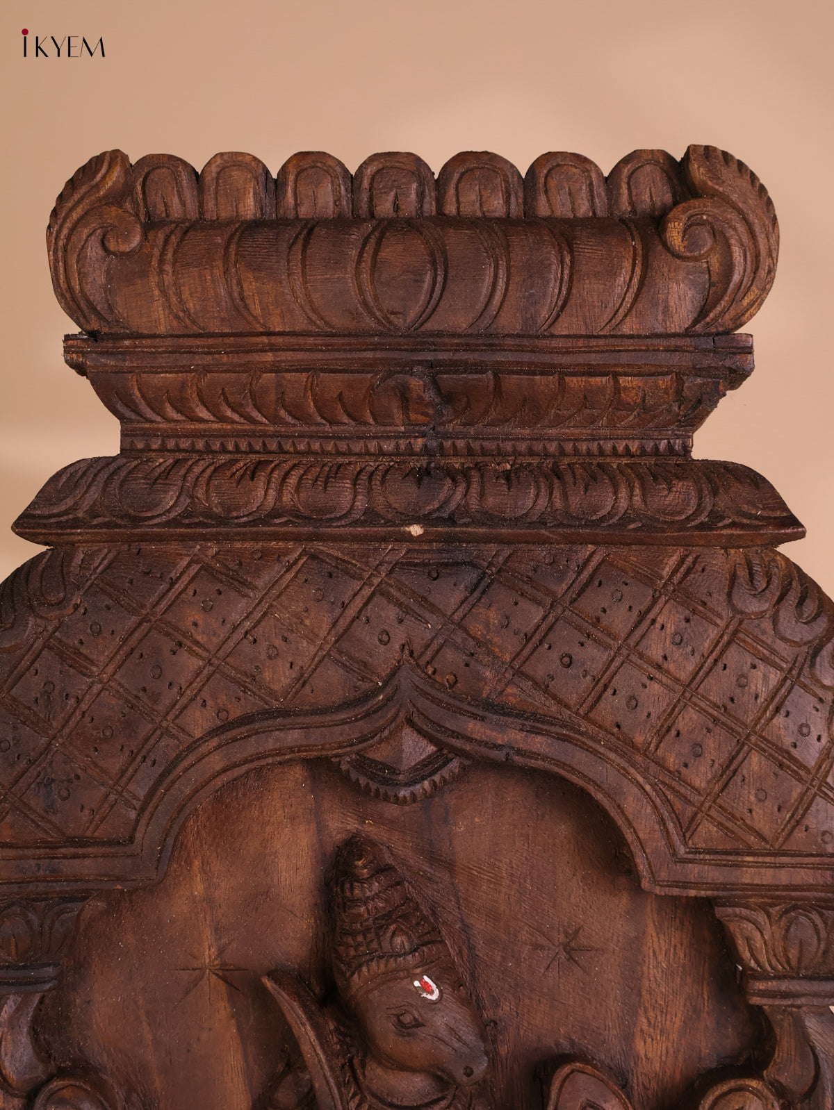 Wooden Hand Carved Varahar Avataram Panel (24x12)