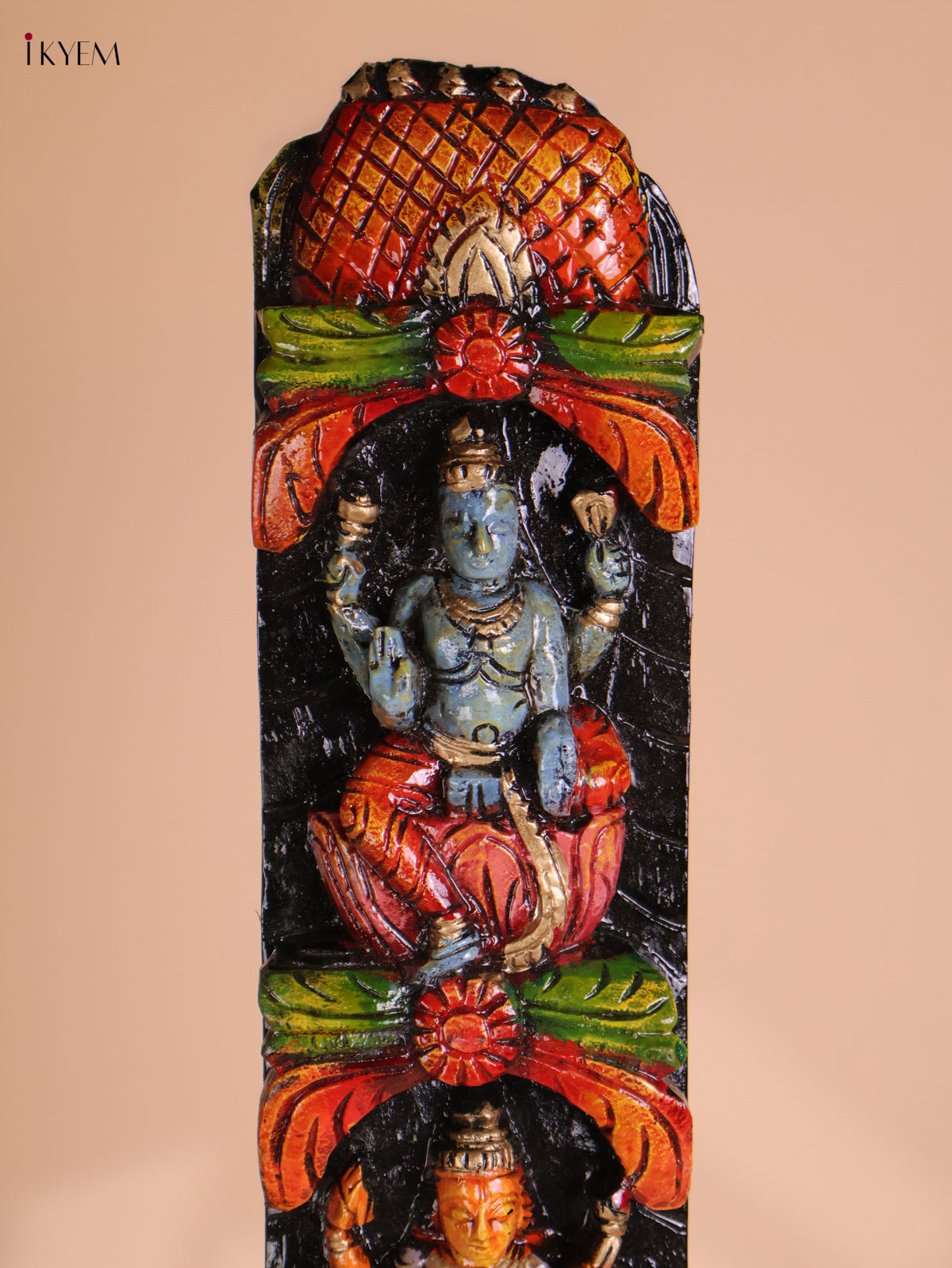 Wooden Hand Carved Painted Mixed God Vertical (42x5)