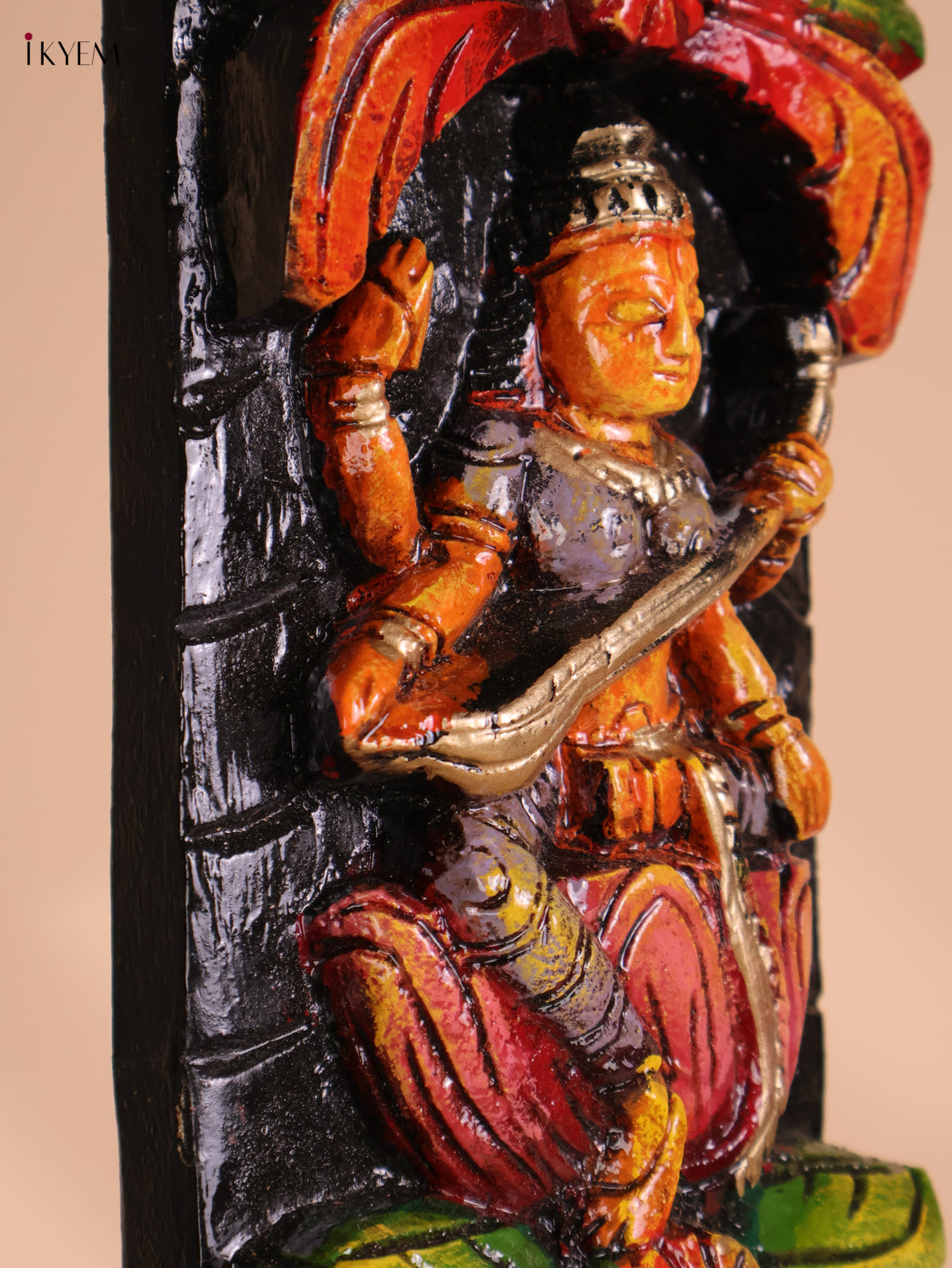 Wooden Hand Carved Painted Mixed God Vertical (42x5)