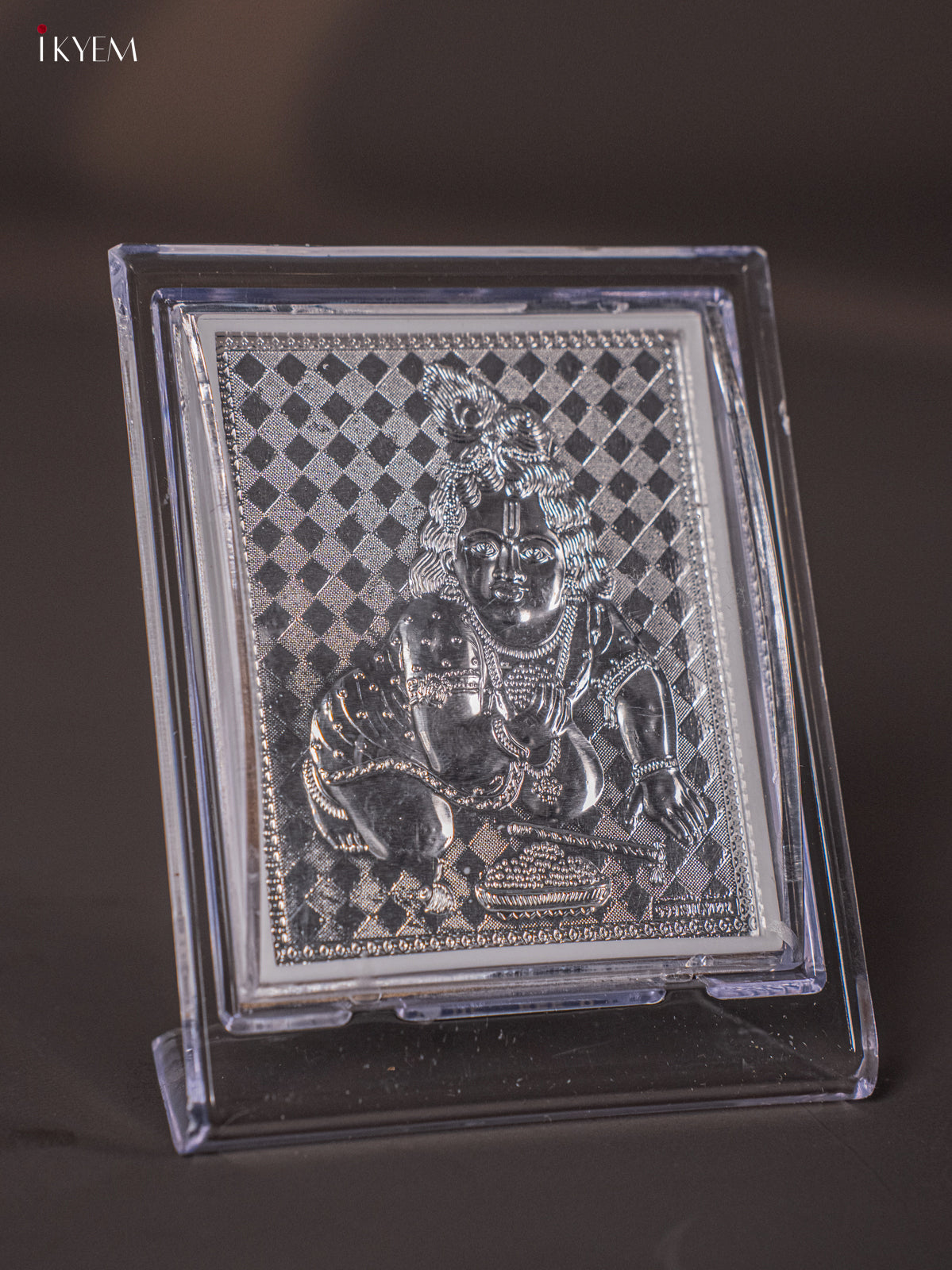 German Silver Baby Krishna Photo frame/stand -1