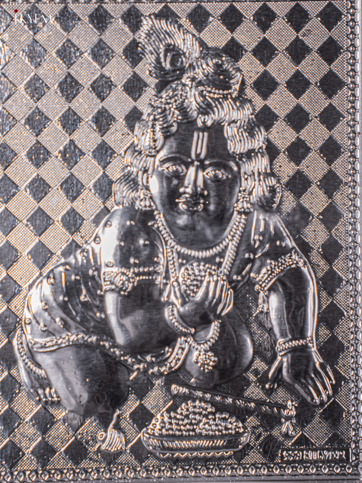 German Silver Baby Krishna Photo frame/stand -2