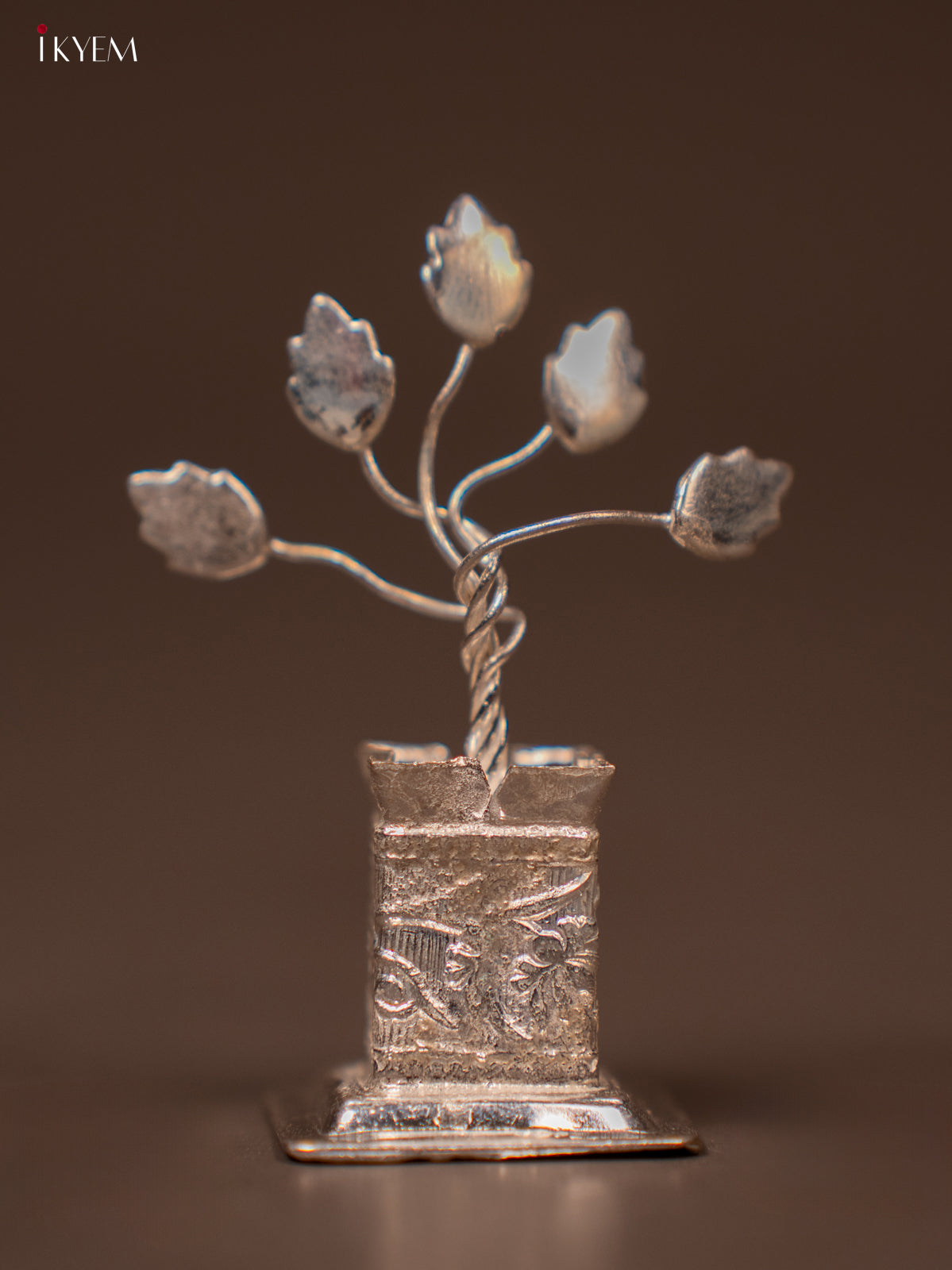 Small Sized German Silver Tulasi maadam -1