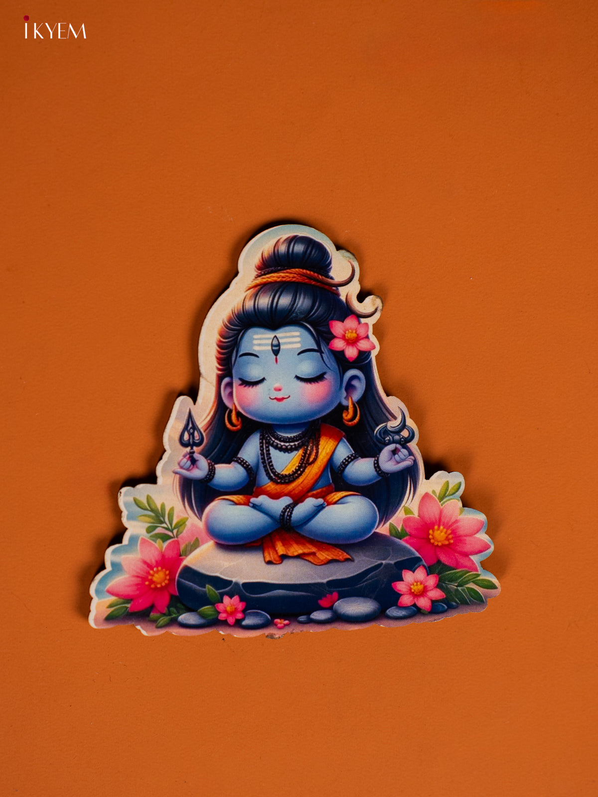 Meditating Baby shiva Printed Photo Fridge Magnets