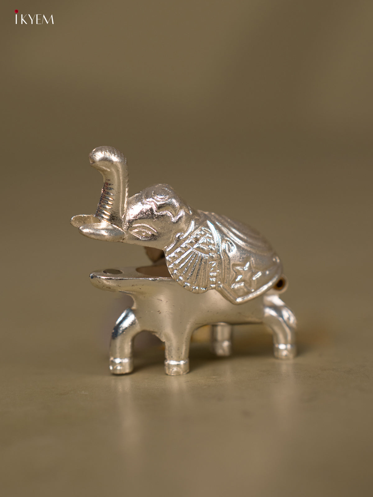 Beautiful Silver Plated Elephant Kumkum Holder -2