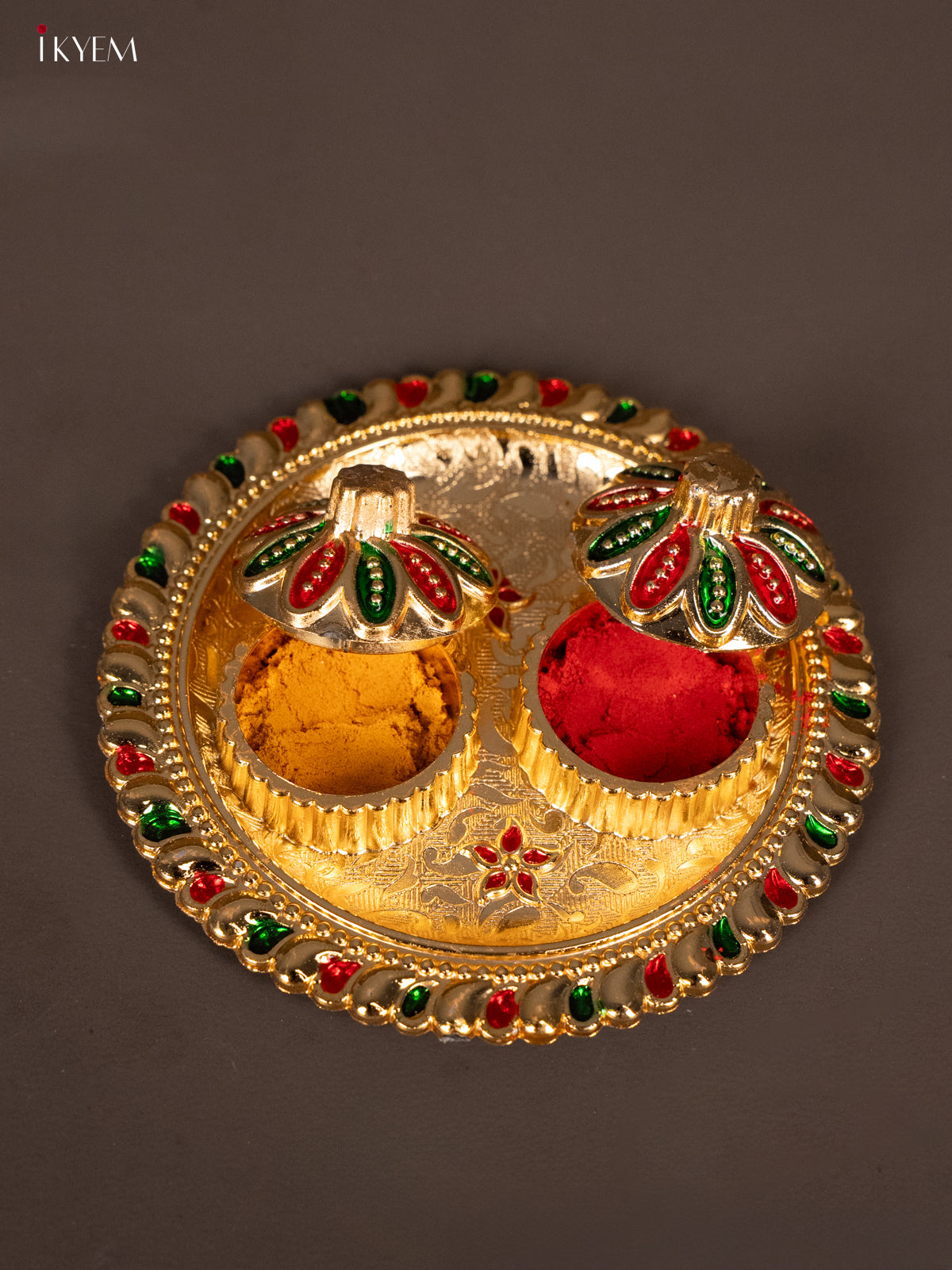 Beautiful Meenakari Haldi Kumkum Holder -1