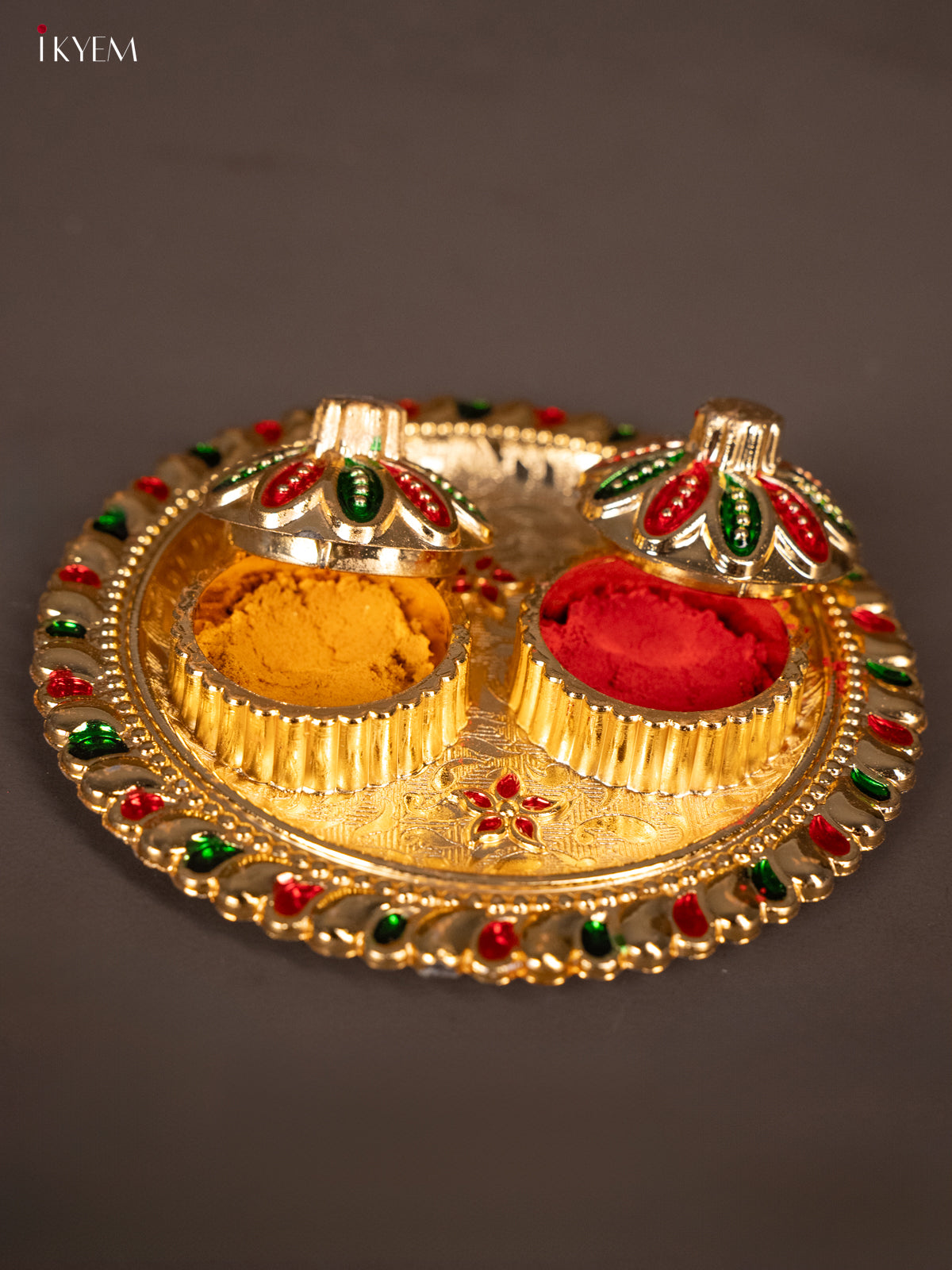 Beautiful Meenakari Haldi Kumkum Holder -2