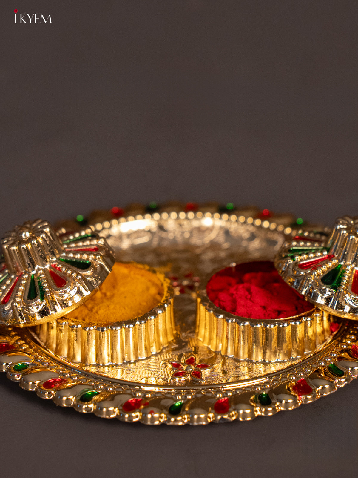 Meenakari Haldi Kumkum Holder -2