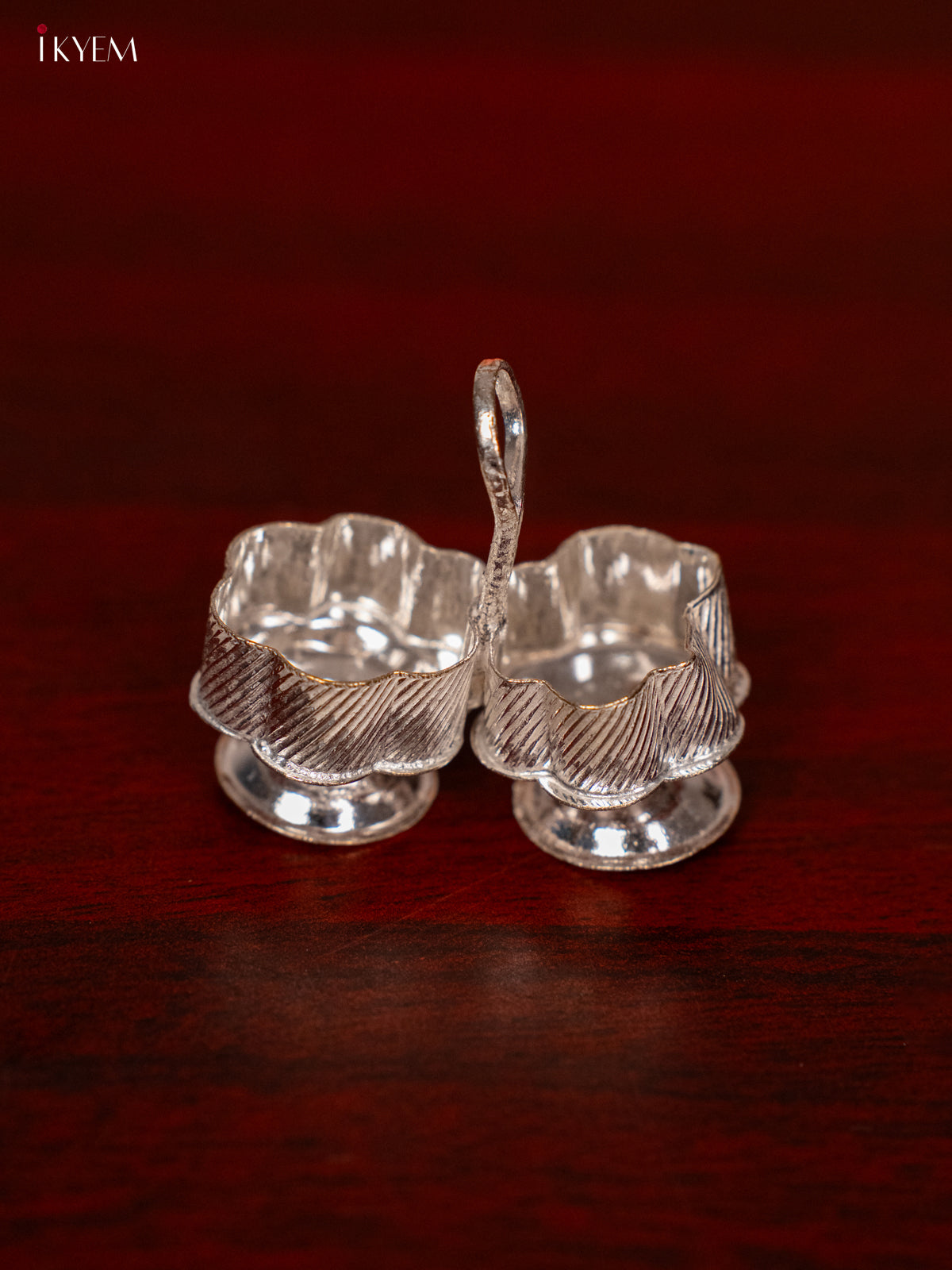 Grand German Silver Pooja Thali Set With Ganesha & Lakshmi Idols -6