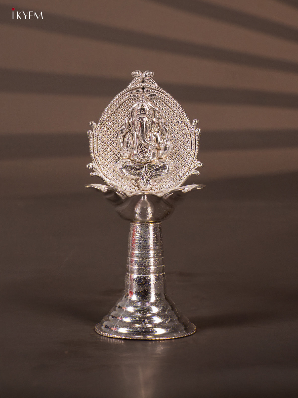 Divine German Silver Ganesha Oil Lamp