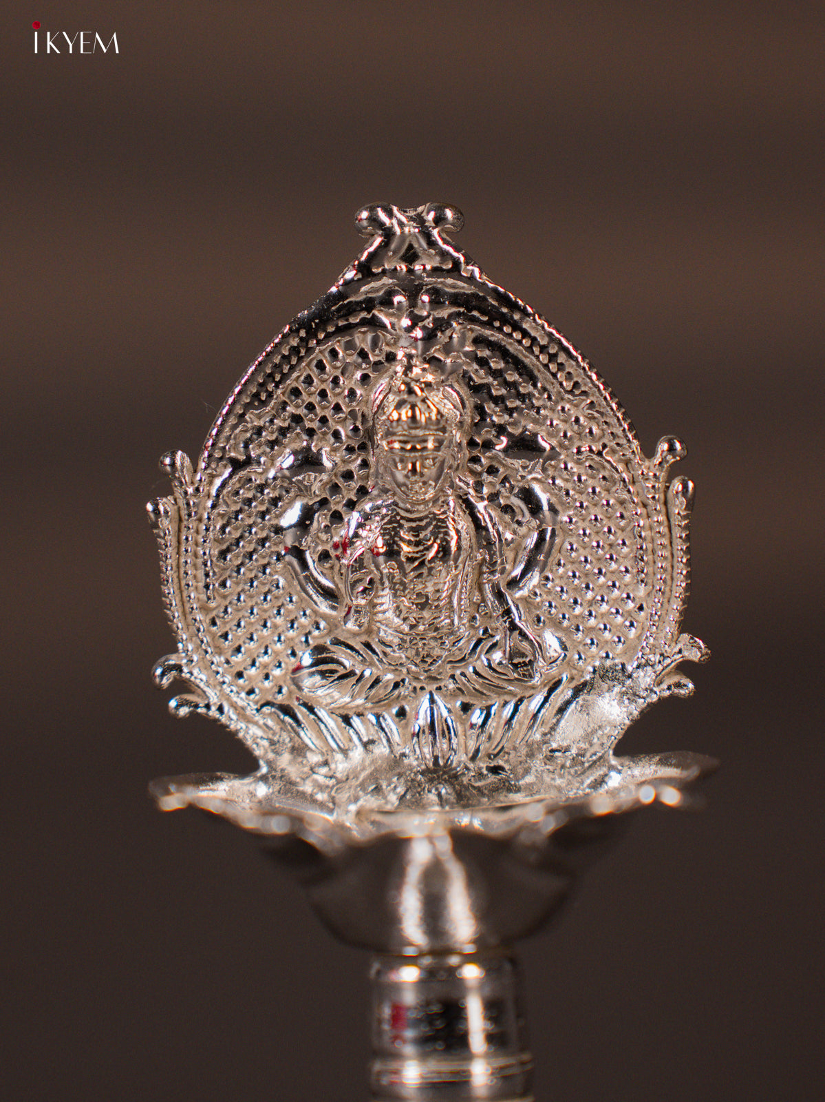 Beautiful German Silver Lakshmi Oil Lamp -1