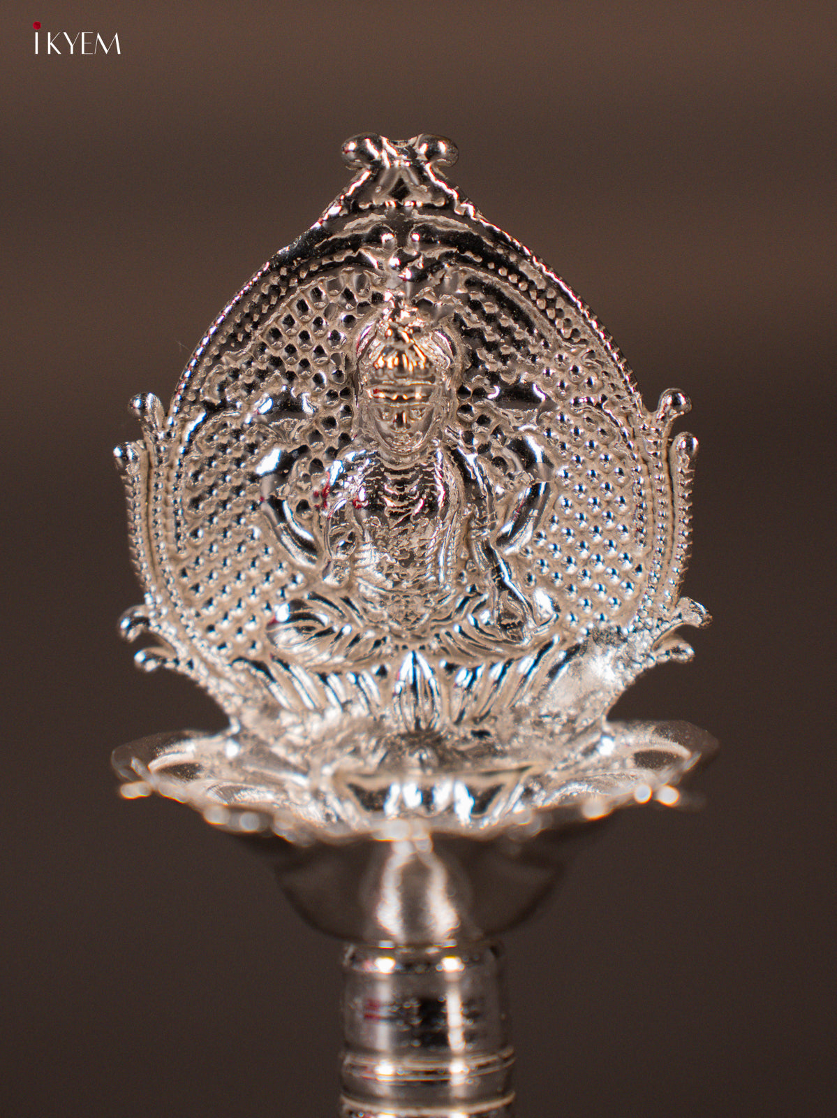 Beautiful German Silver Lakshmi Oil Lamp -3