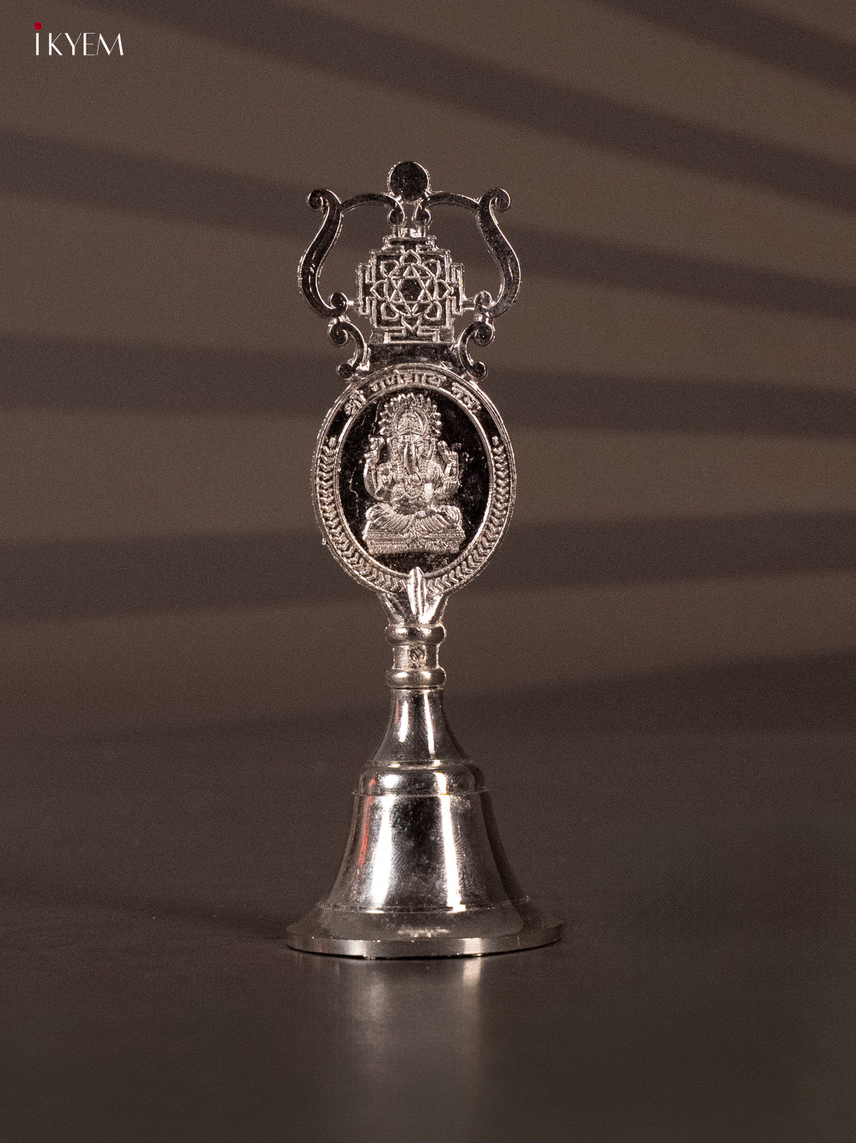 Expertly crafted Ganesha/Lakshmi Bell in German Silver