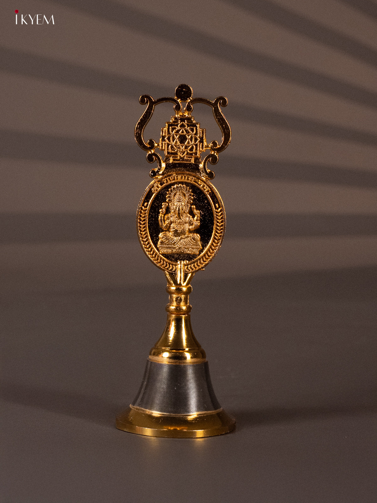 Exquisite Gold Plated Ganesha/lakshmi Bell -3
