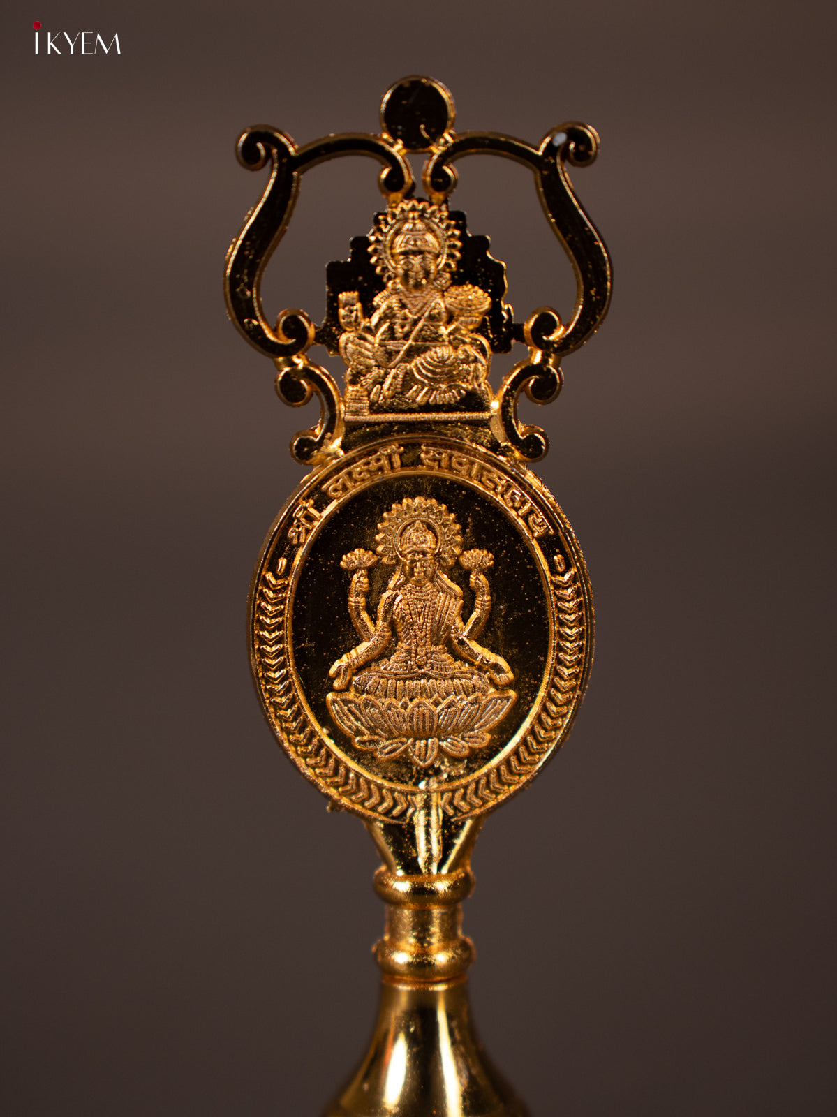 Exquisite Gold Plated Ganesha/lakshmi Bell -2