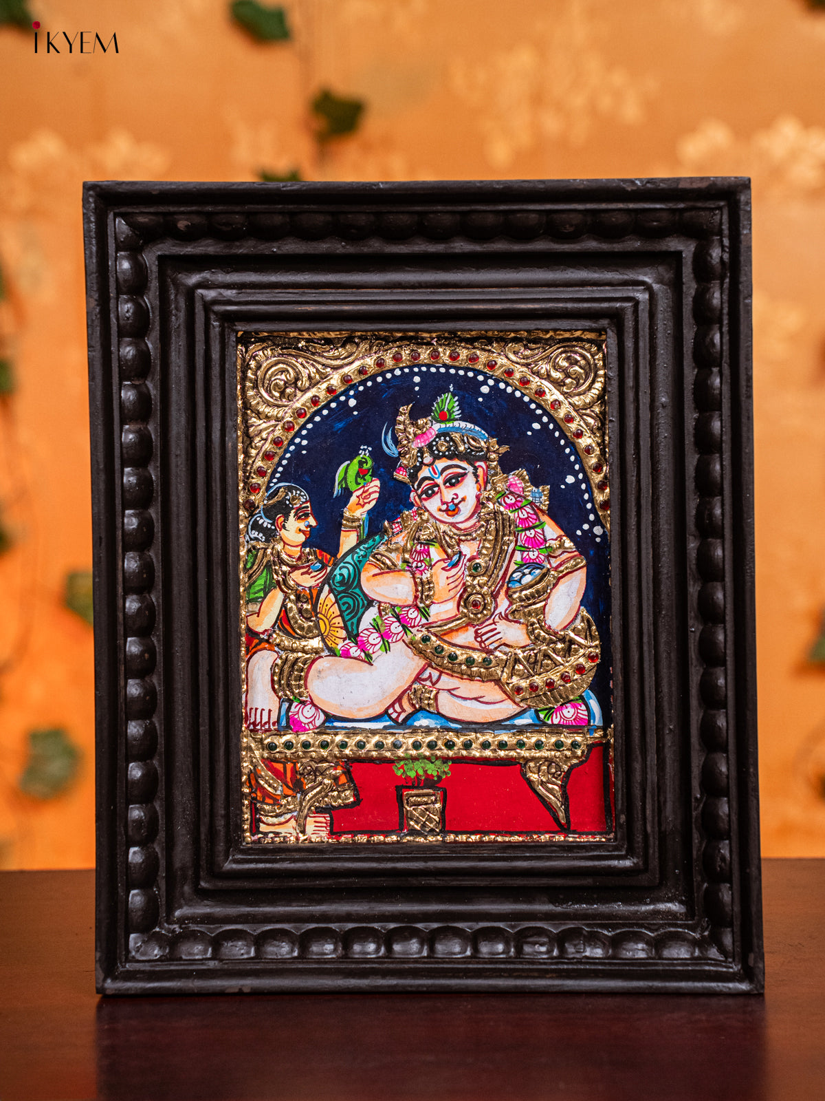 Traditional Butter Krishna Thanjavur painting