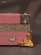 Pink Floral Dry Fruit Gift Box with 3 Jar -5