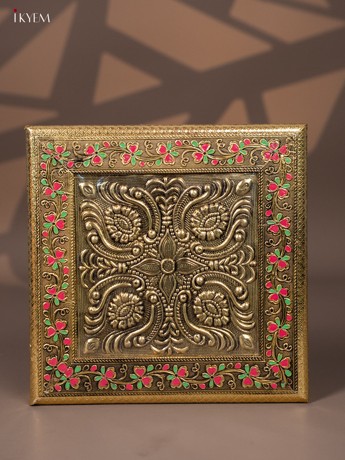 Floral Dry fruit Box with 4 compartments -2