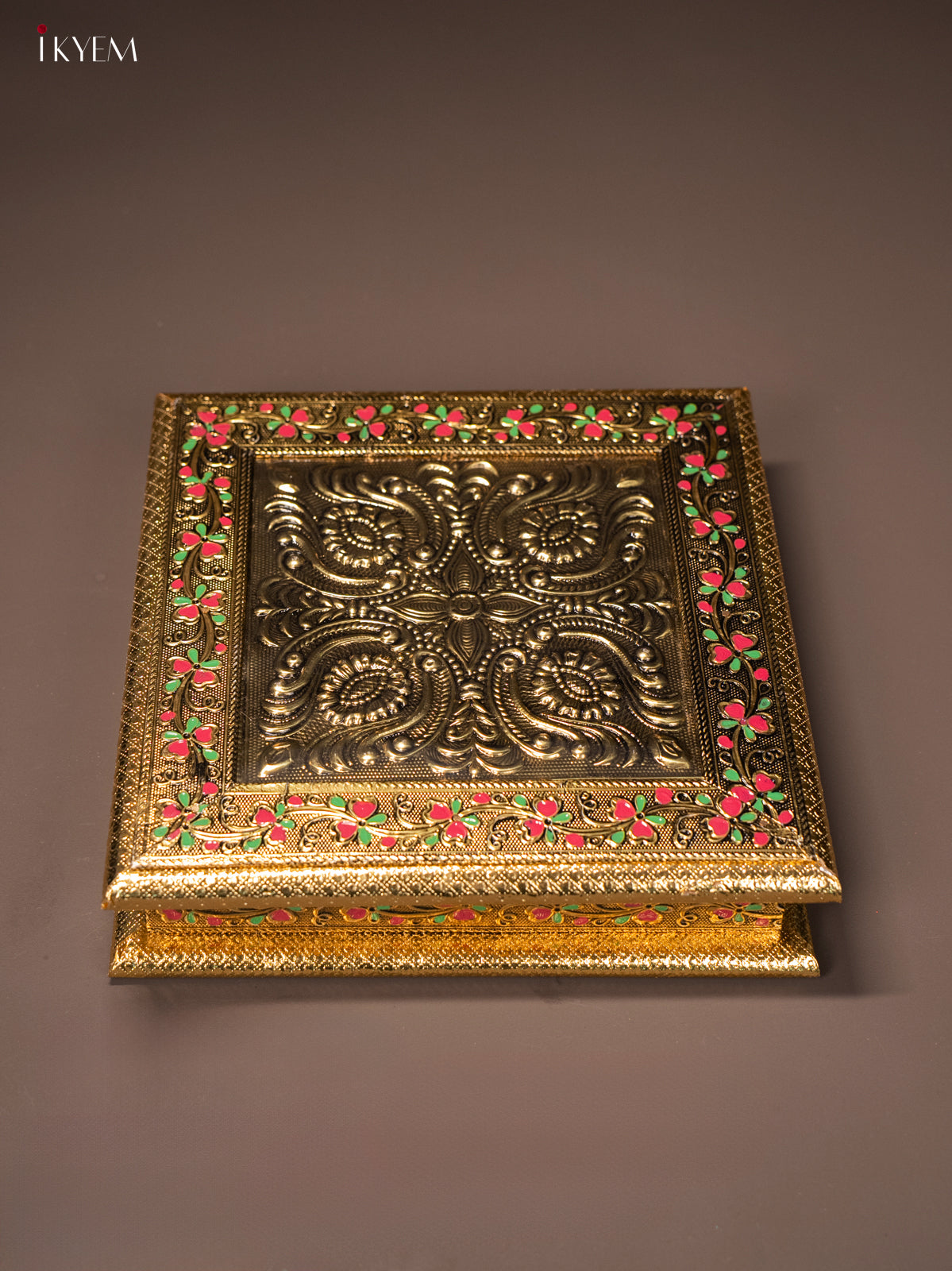 Floral Dry fruit Box with 4 compartments -5