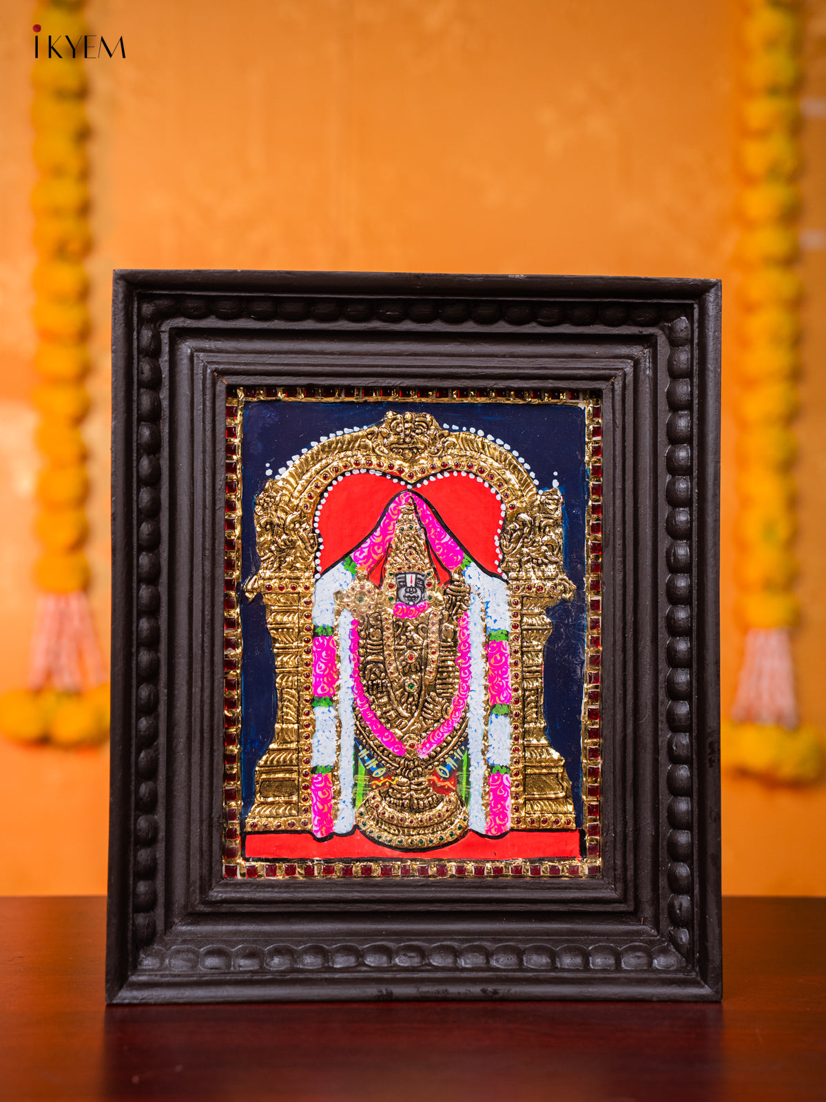 Exquisite Lord Balaji Tanjore painting