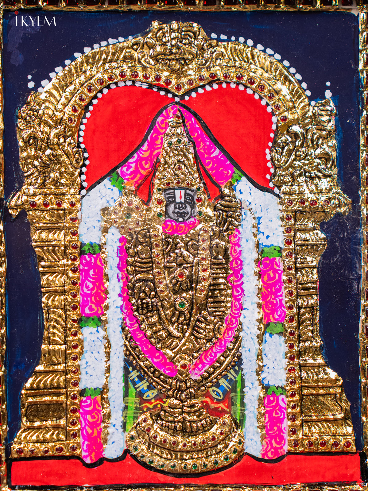 Exquisite Lord Balaji Tanjore painting 2